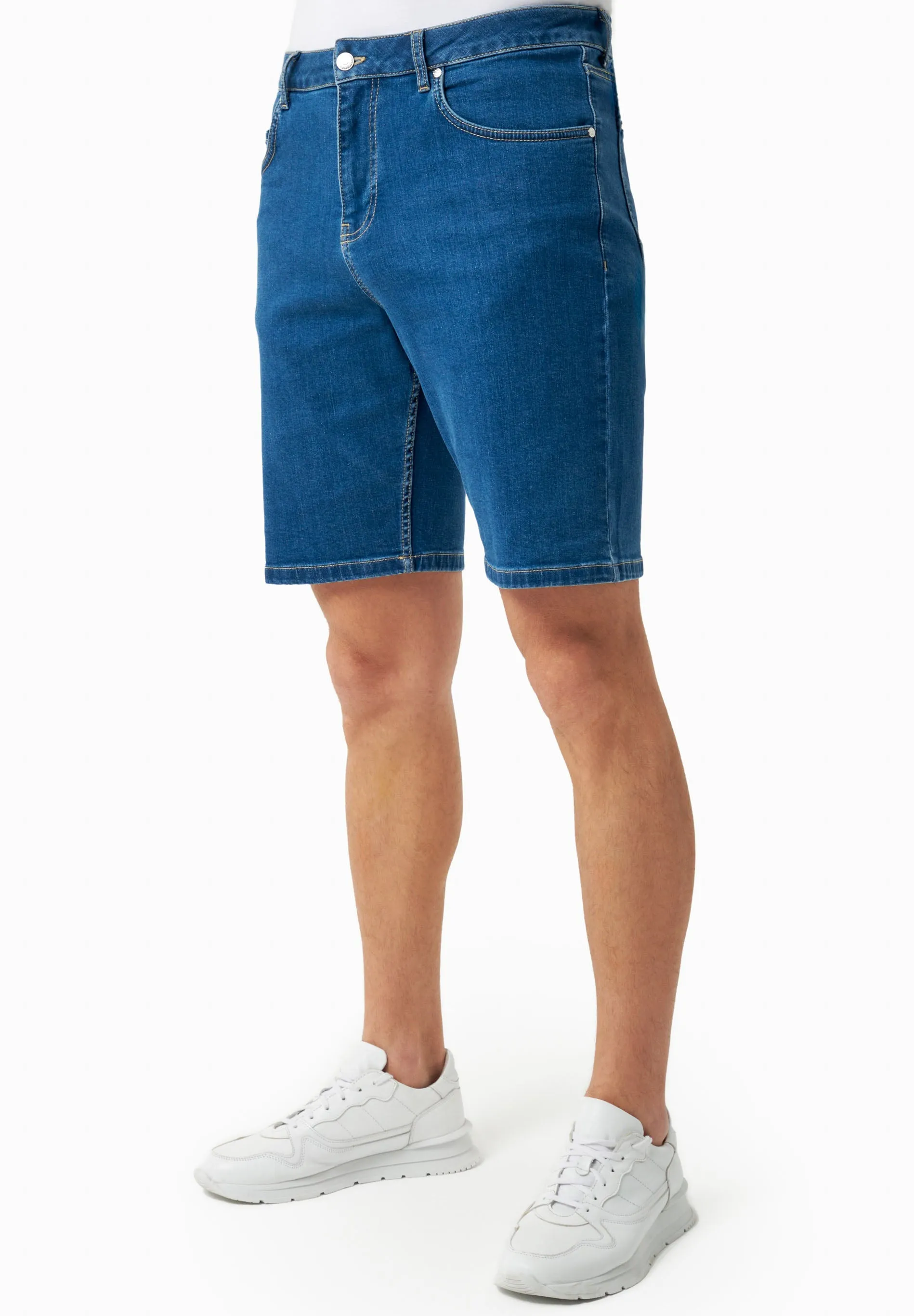 Men's Denim Organic Cotton Bermuda Shorts Medium Blue sold by Ivalo.com product image thumbnail 3