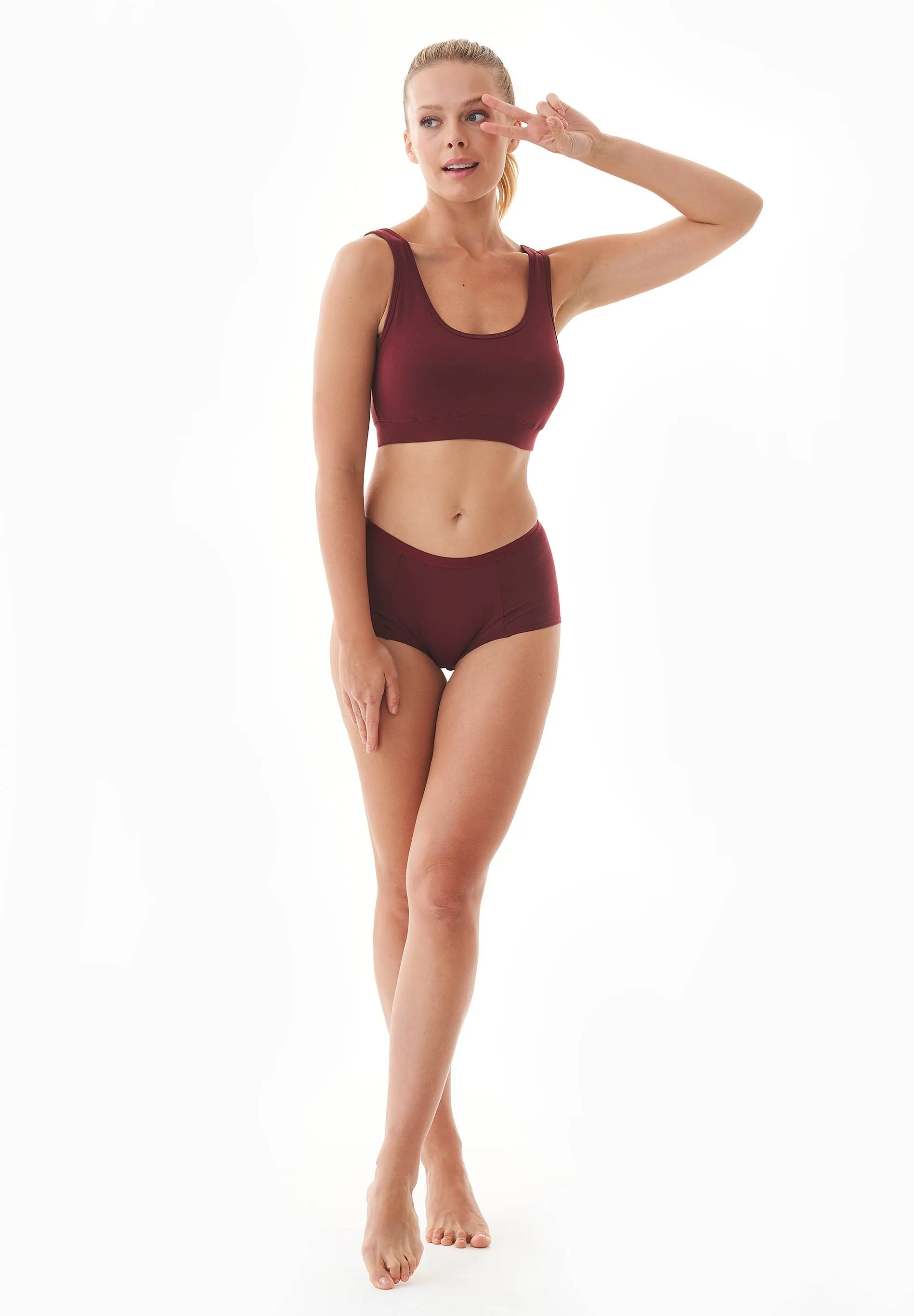 Brianna Modal Blend Bralette Bordeaux sold by Ivalo.com product image thumbnail 4