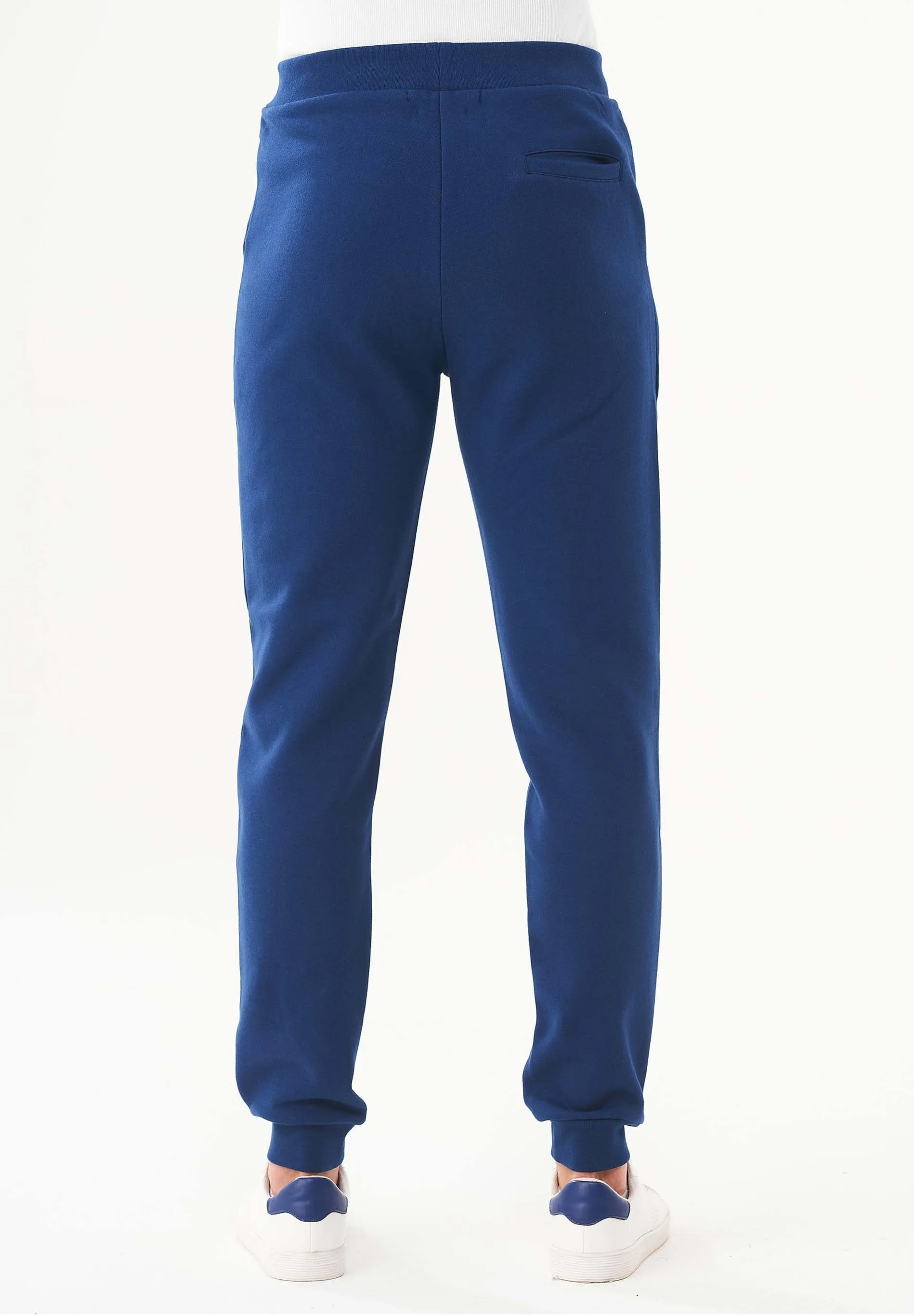 Men's Organic Cotton Fleece Sweatpants Navy sold by Ivalo.com product image thumbnail 4