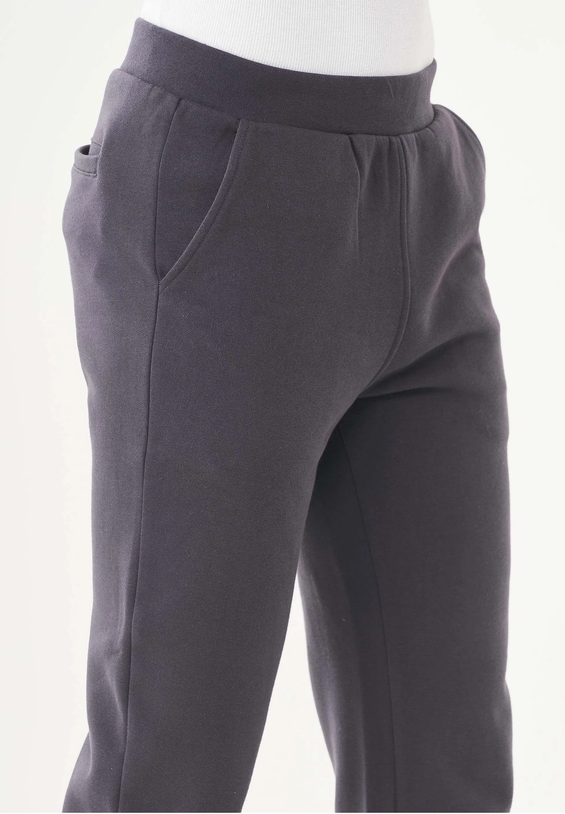 Men's Organic Cotton Fleece Sweatpants Asphalt sold by Ivalo.com product image thumbnail 5