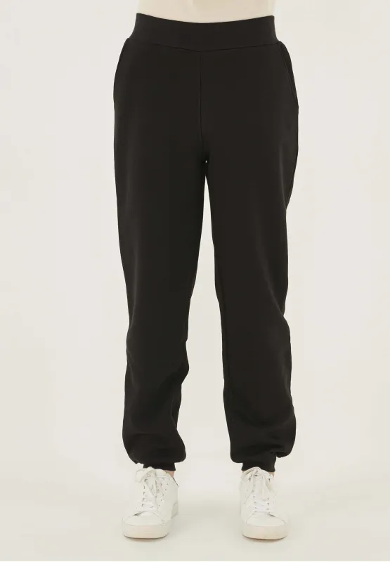 Men's Organic Cotton Fleece Sweatpants Black sold by Ivalo.com
