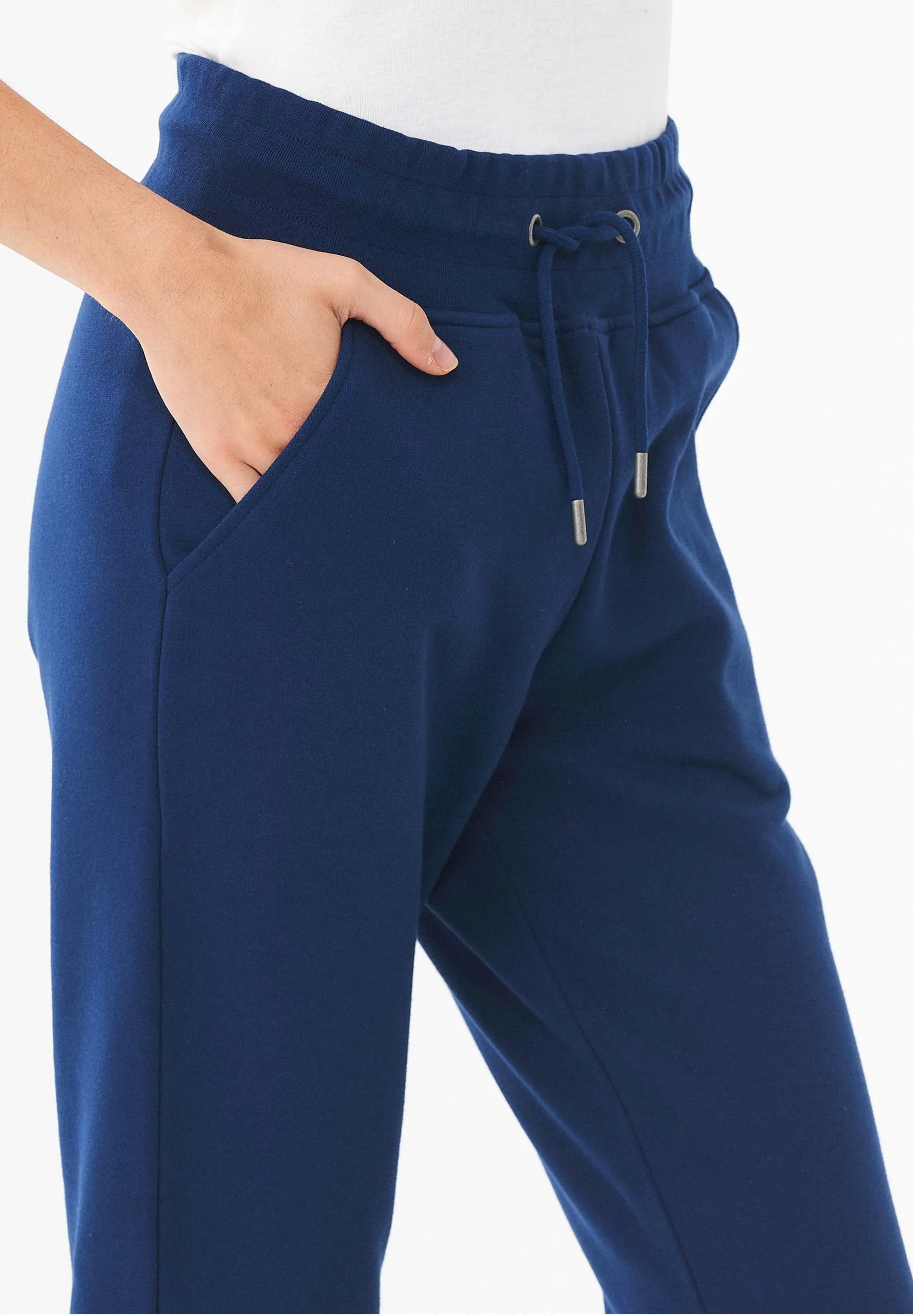 High Waisted Organic Cotton Sweatpants Navy sold by Ivalo.com product image thumbnail 5