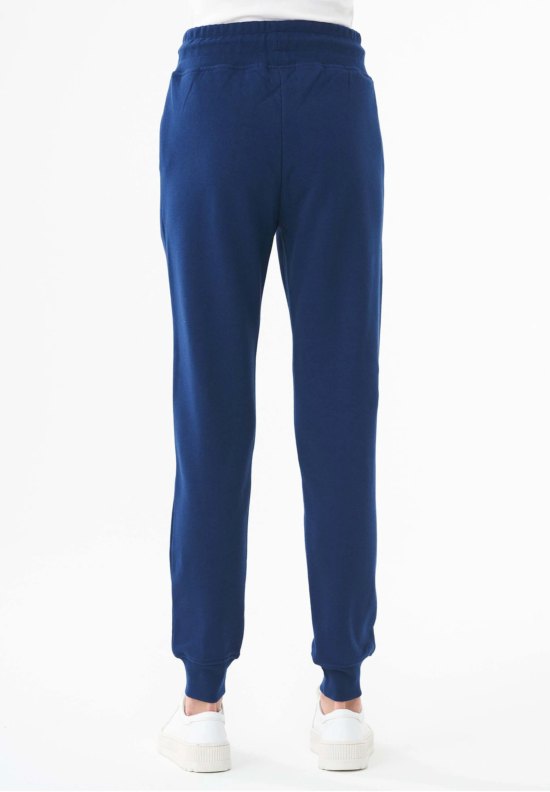 High Waisted Organic Cotton Sweatpants Navy sold by Ivalo.com product image thumbnail 2