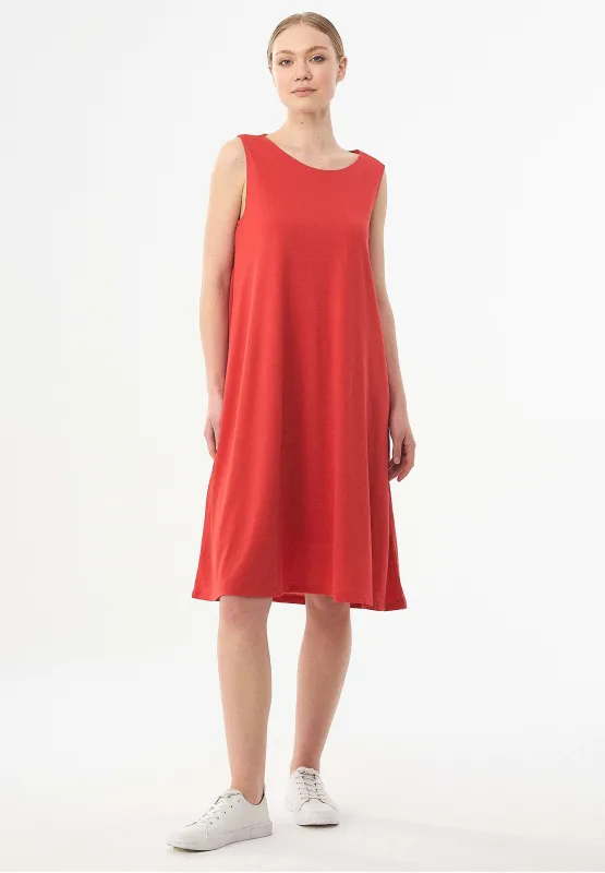 Sleeveless REPREVE® Blend Dress Red sold by Ivalo.com