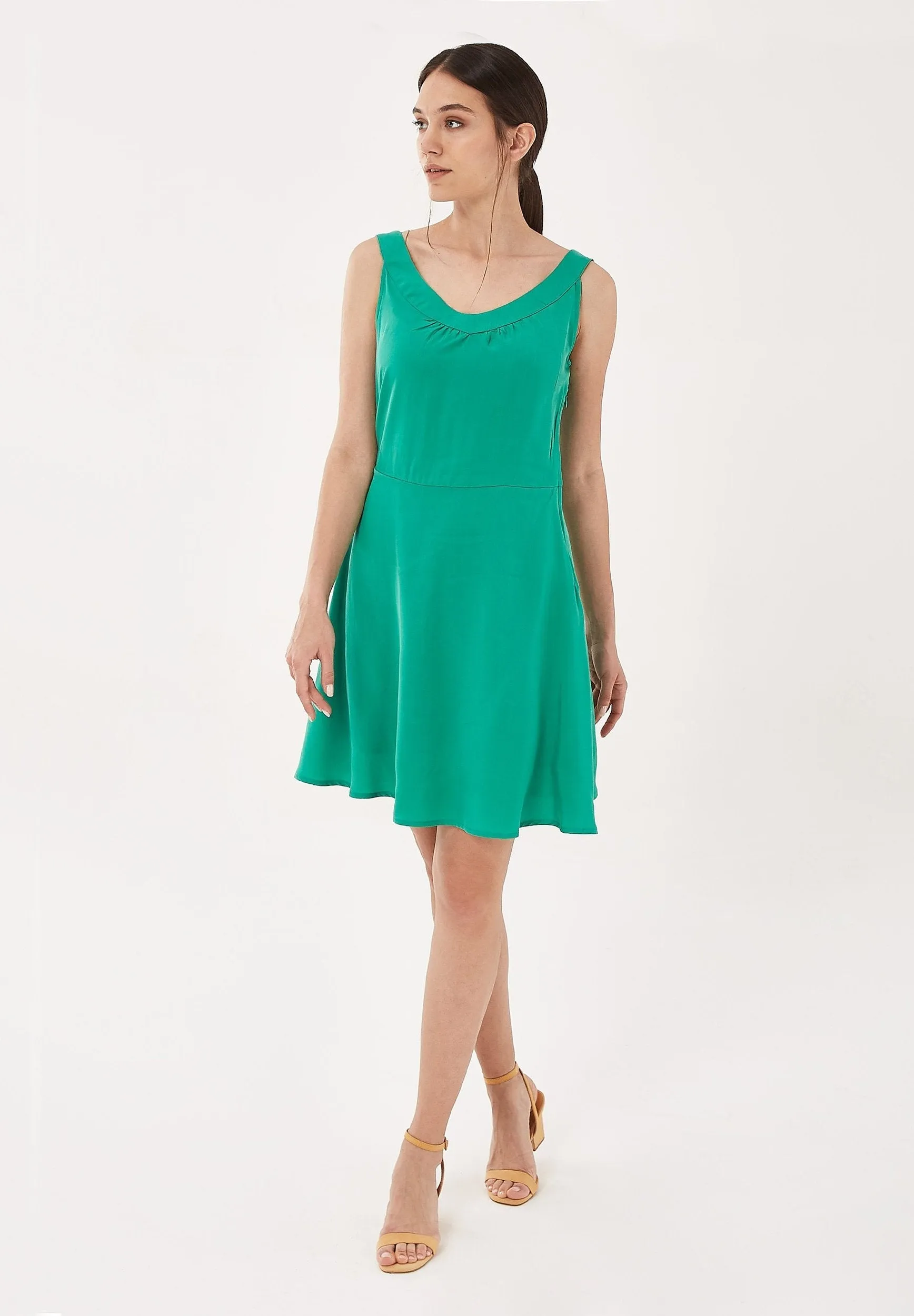Flowing Lyocell Dress Emerald sold by Ivalo.com