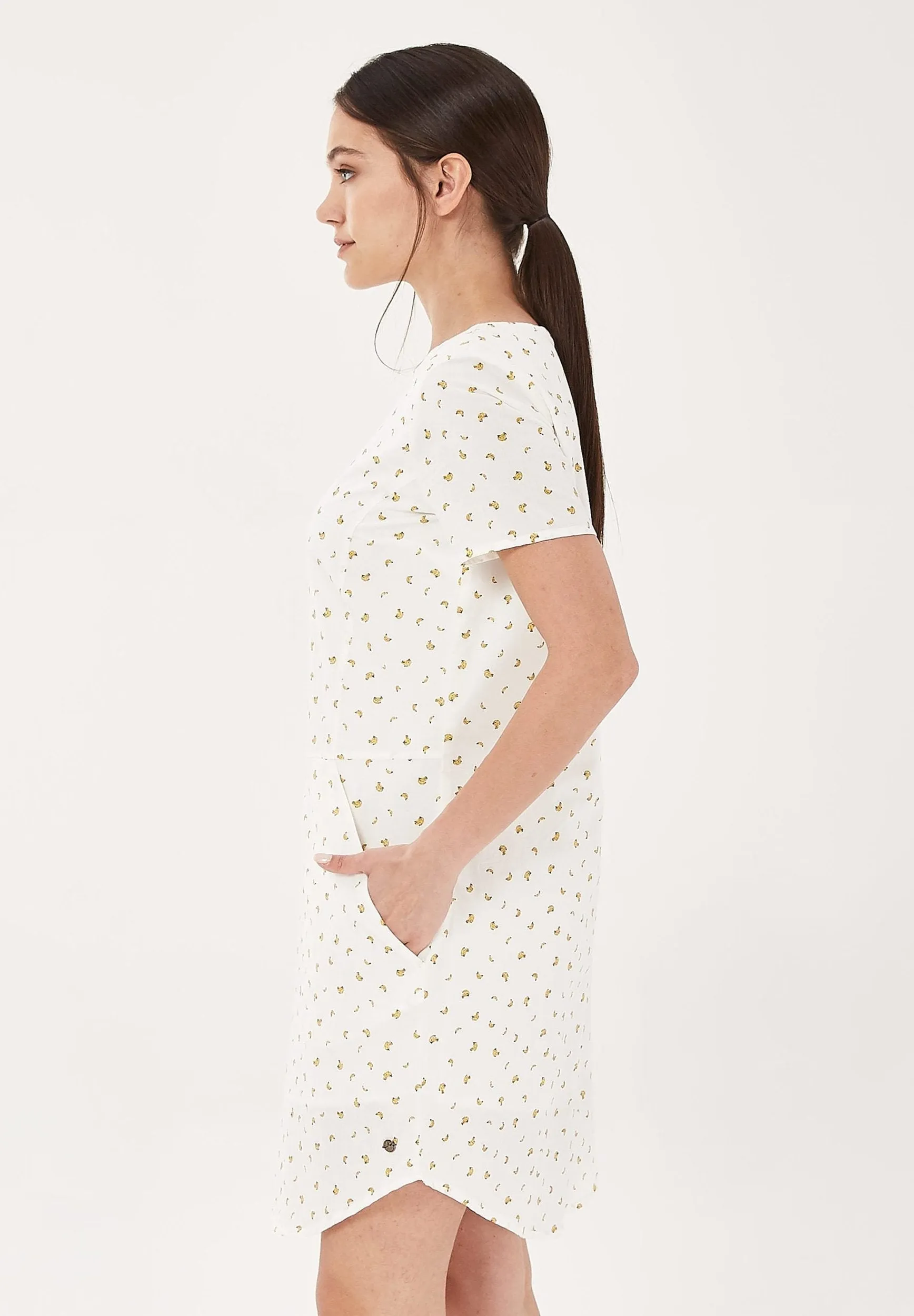 Delicate Print Organic Cotton Mini Dress White sold by Ivalo.com product image thumbnail 2