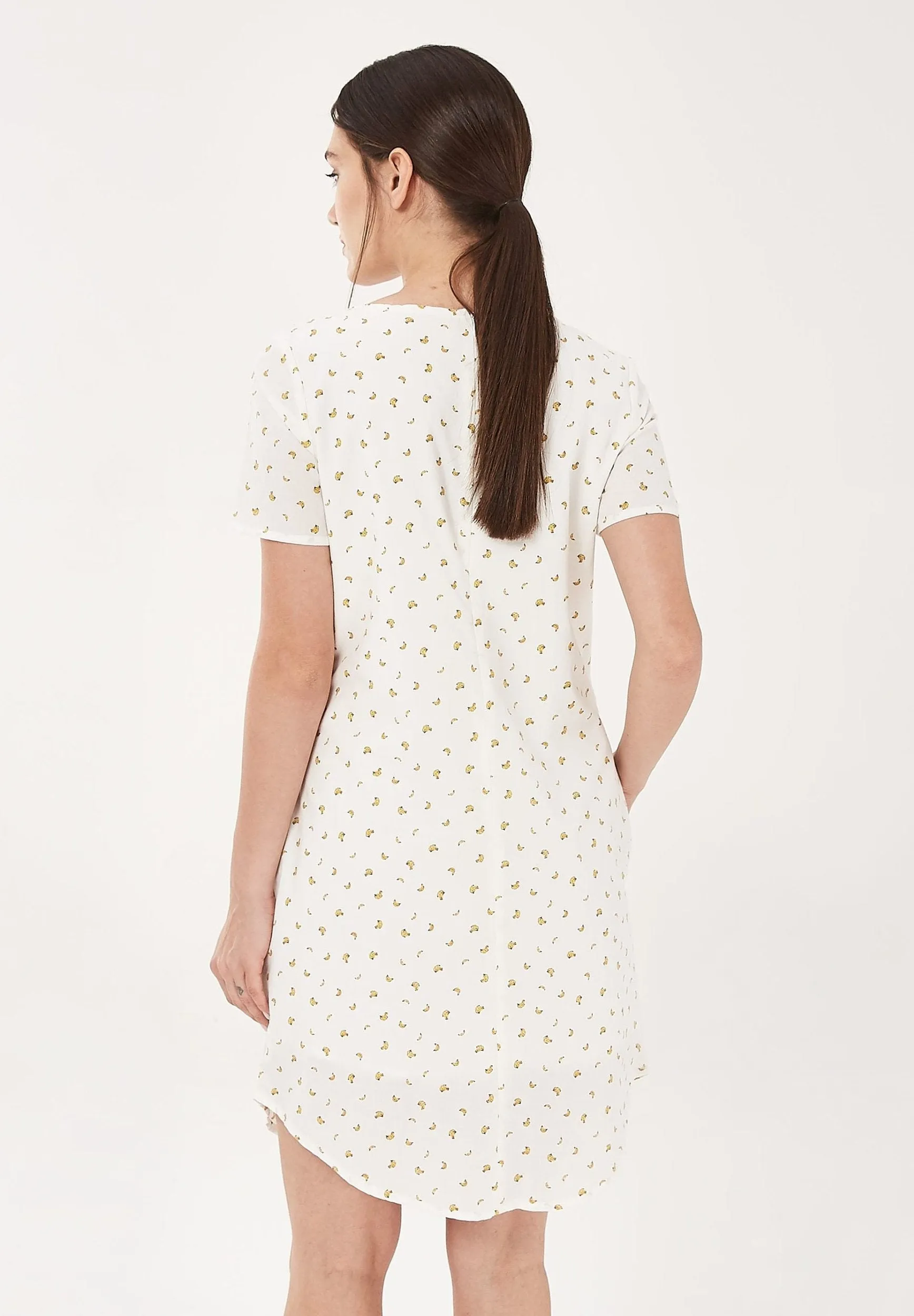 Delicate Print Organic Cotton Mini Dress White sold by Ivalo.com product image thumbnail 3
