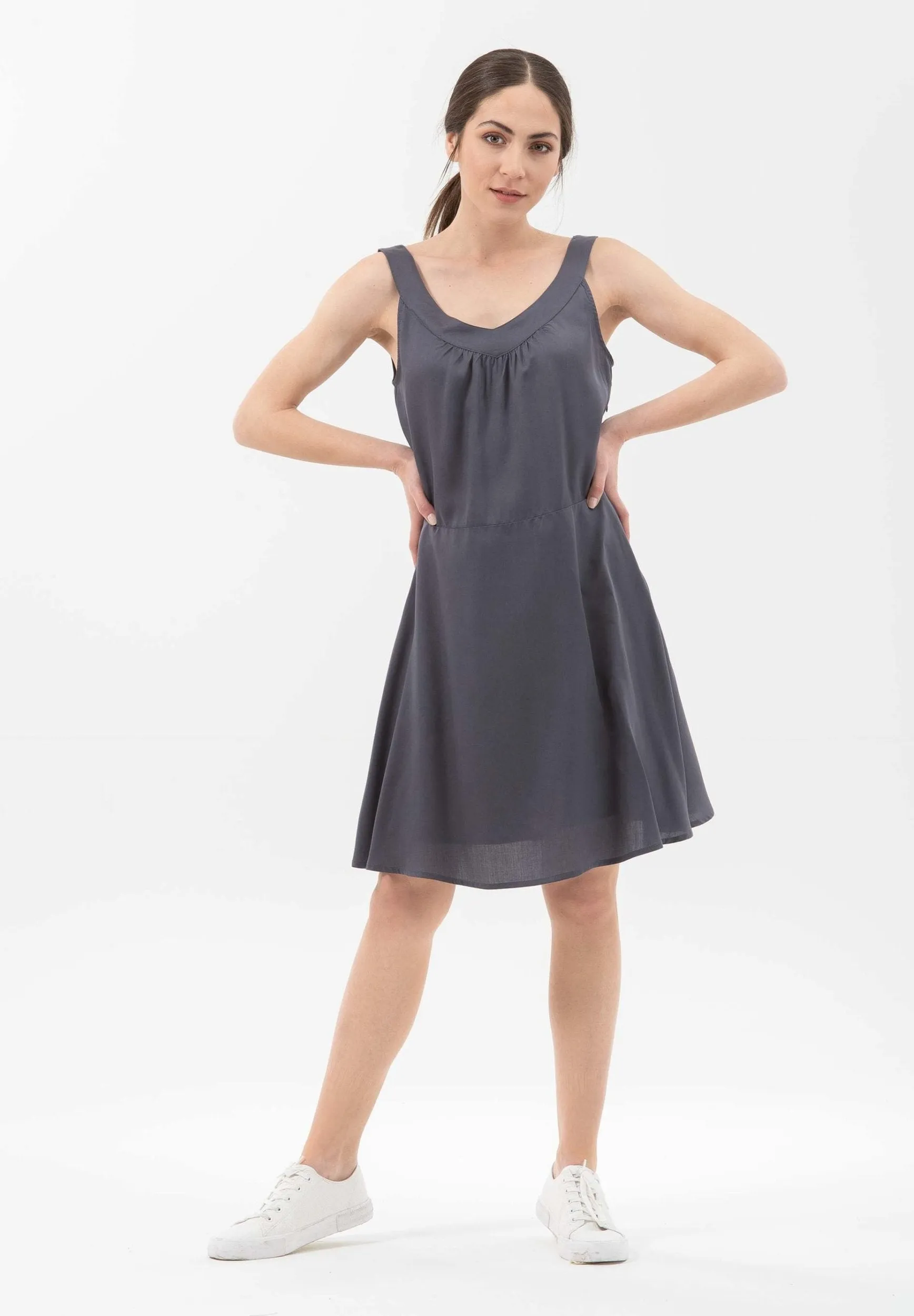 Flowing Lyocell Dress Steel sold by Ivalo.com product image thumbnail 3