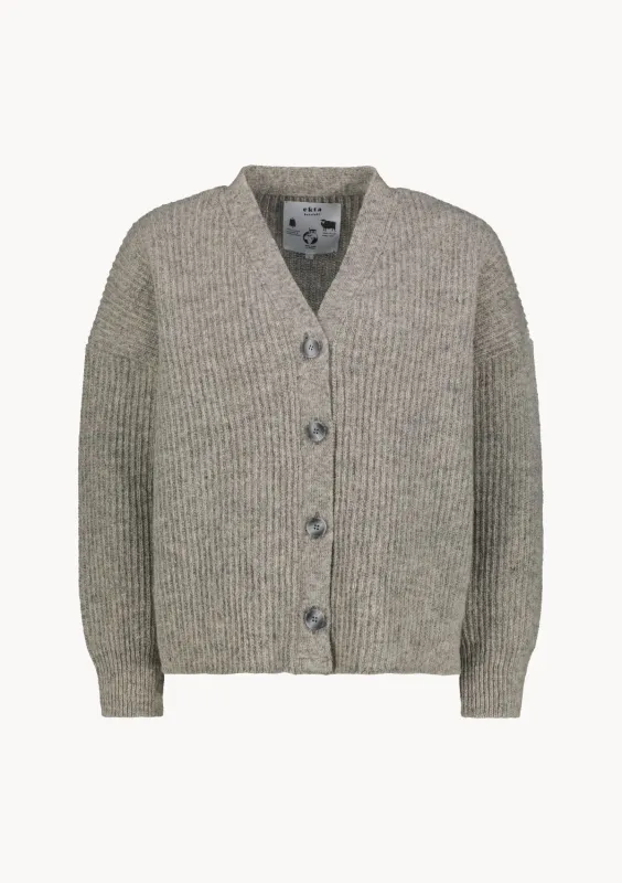 HELIOT EMIL DISTRESSED CARDIGAN グレー HELIOT EMIL Gray Distressed Sweater Heliot Emil