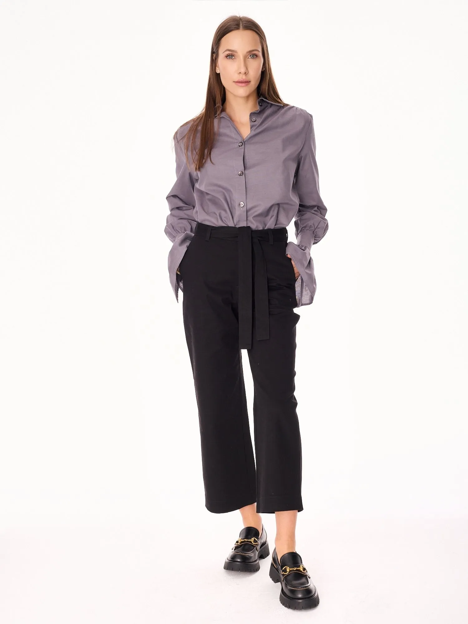 Remo Straight Cut 7/8 Cotton Trousers Black sold by Ivalo.com product image thumbnail 4
