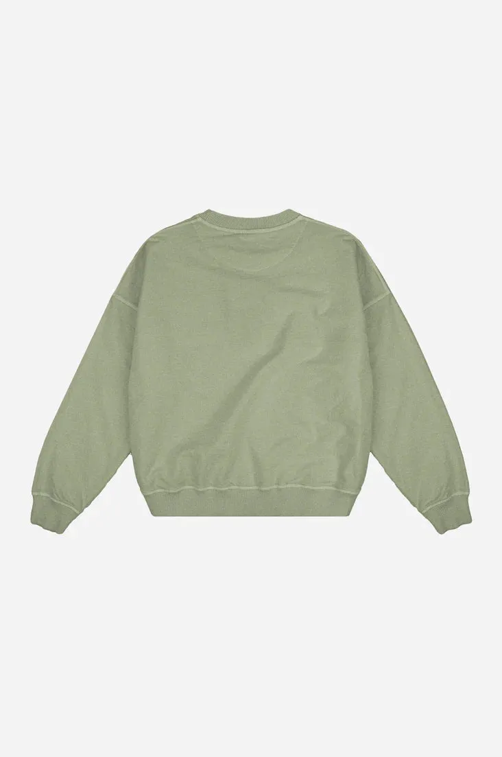 Women’s Essential Pigment Oversized Sweater Reseda Green sold by Ivalo.com product image thumbnail 4