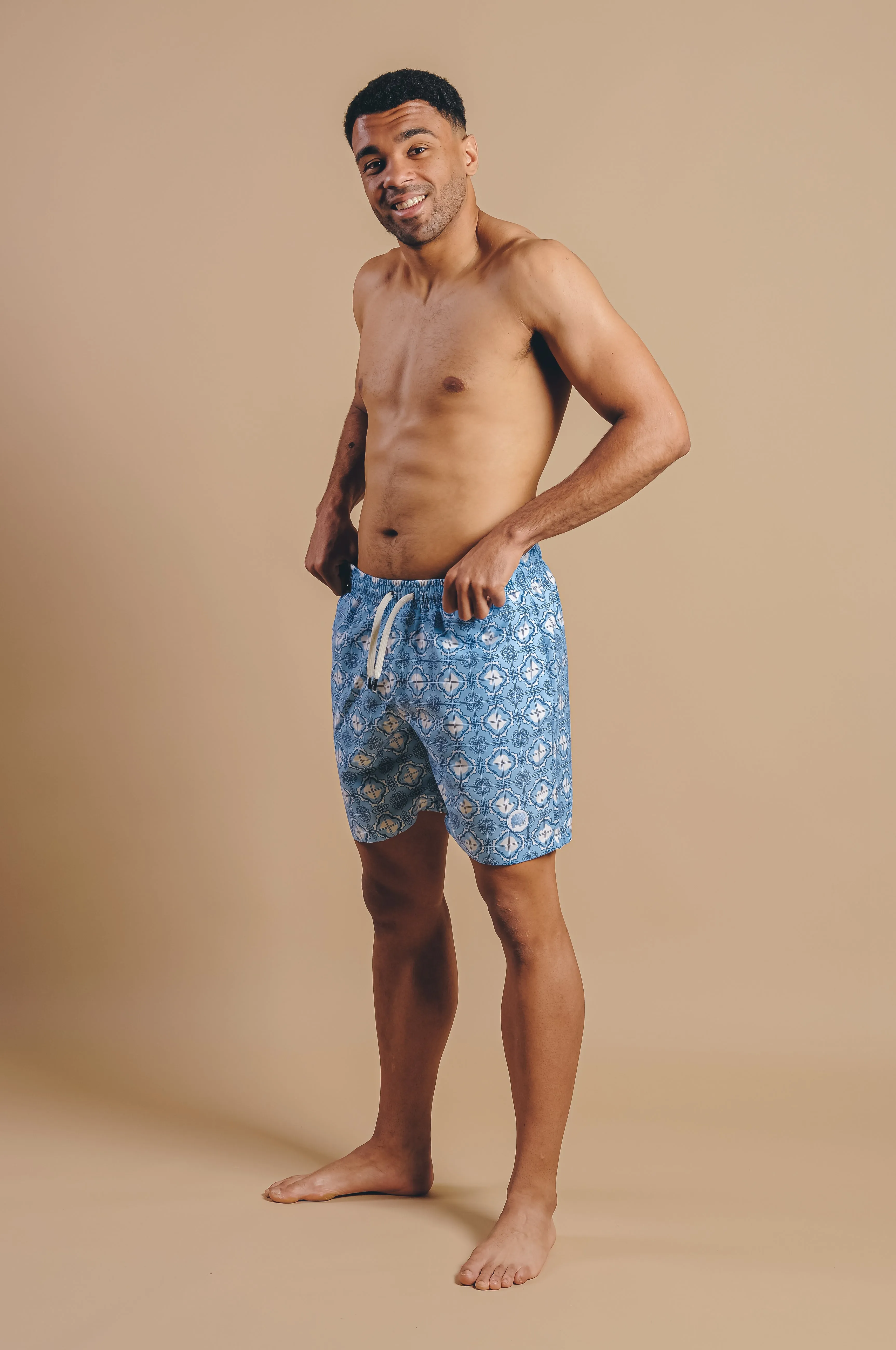 Men's Tiles Swim Shorts Light Blue sold by Ivalo.com product image thumbnail 2