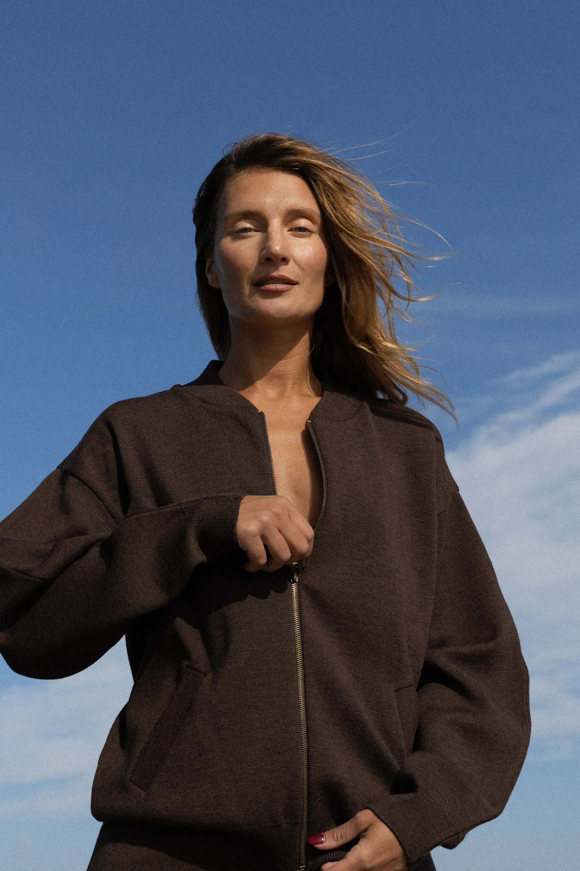 Onda Merino Bomber Jacket Chocolate sold by Ivalo.com product image thumbnail 3