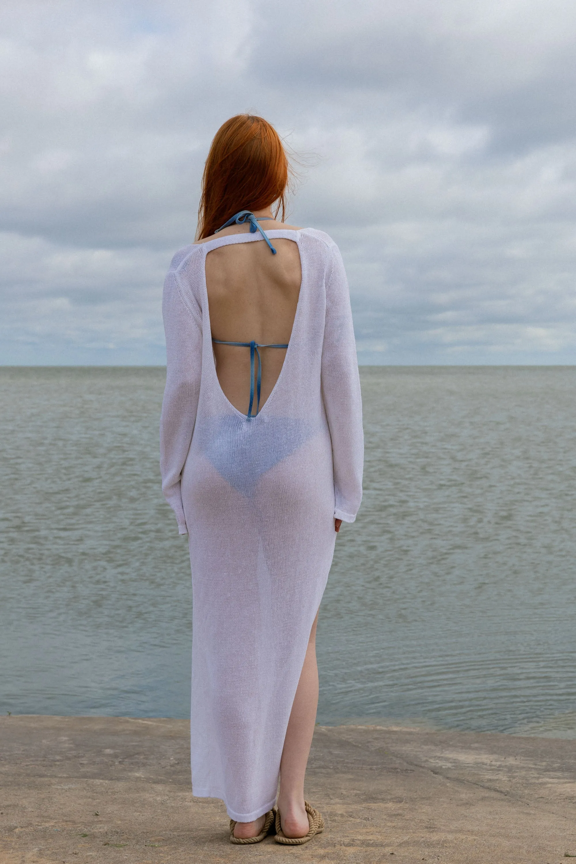 Mare Linen Long Dress White sold by Ivalo.com product image thumbnail 2