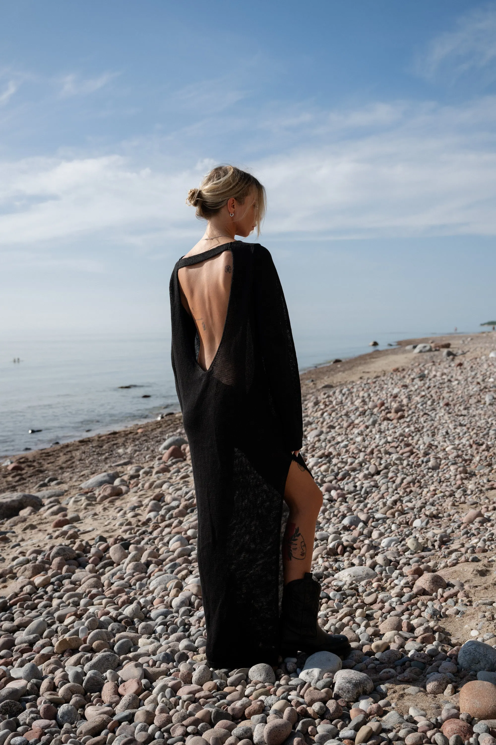 Mare Linen Long Dress Black sold by Ivalo.com