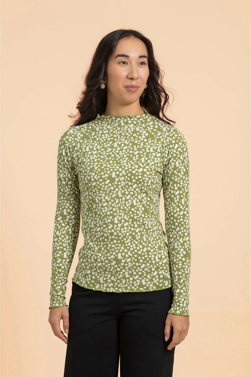 Rib Turtleneck Flora Olive sold by Ivalo.com product image thumbnail 3