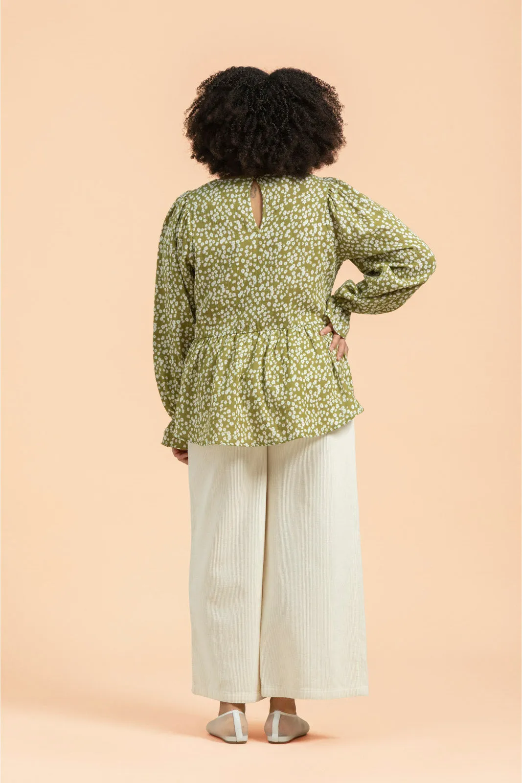 Flounce Blouse Flora Olive sold by Ivalo.com product image thumbnail 5