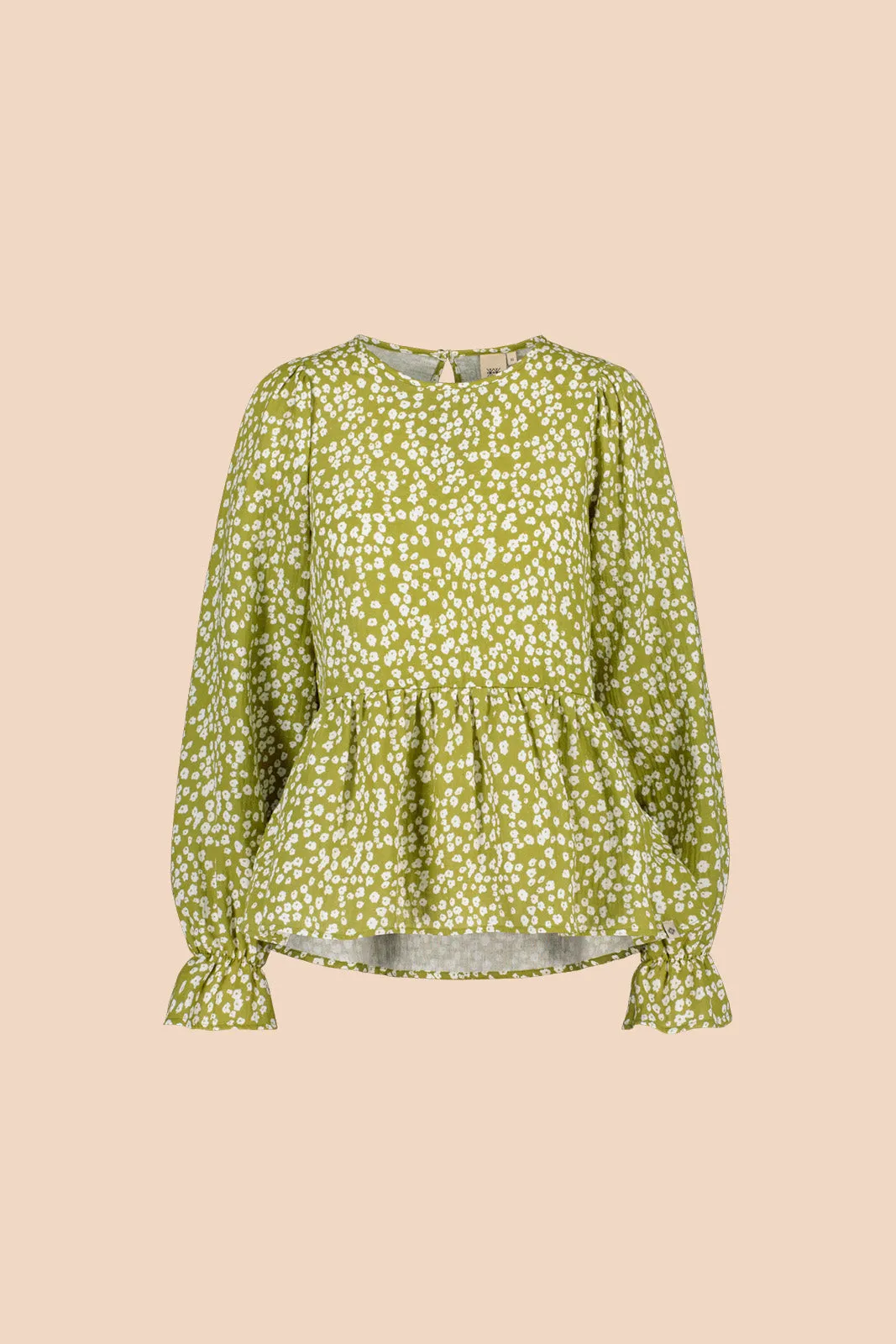 Flounce Blouse Flora Olive sold by Ivalo.com product image thumbnail 2