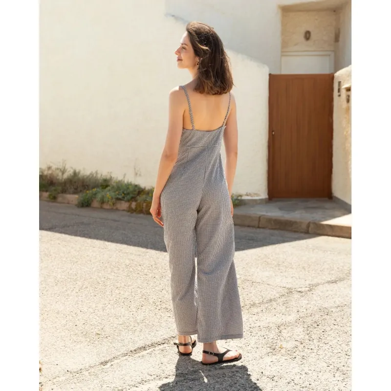 Aura Jumpsuit Black Gingham sold by Ivalo.com
