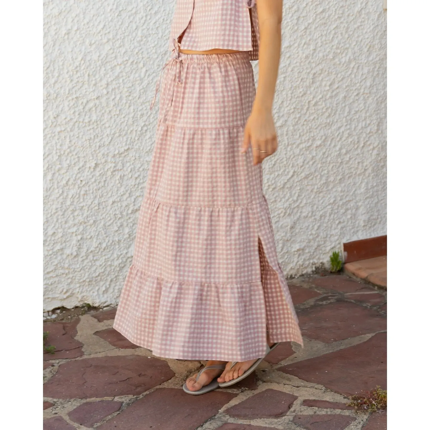 Breeze Skirt Pink Gingham sold by Ivalo.com