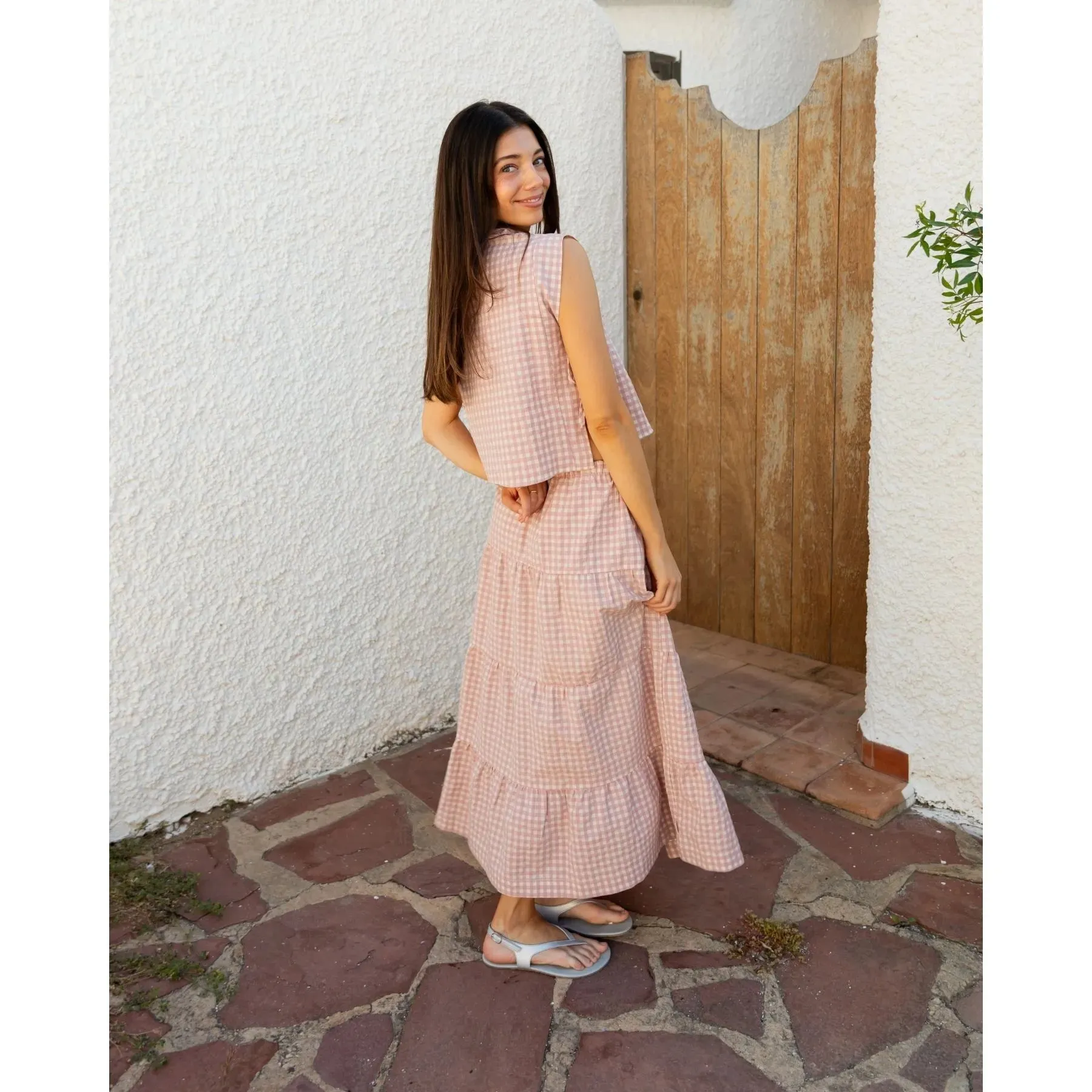 Breeze Skirt Pink Gingham sold by Ivalo.com product image thumbnail 3