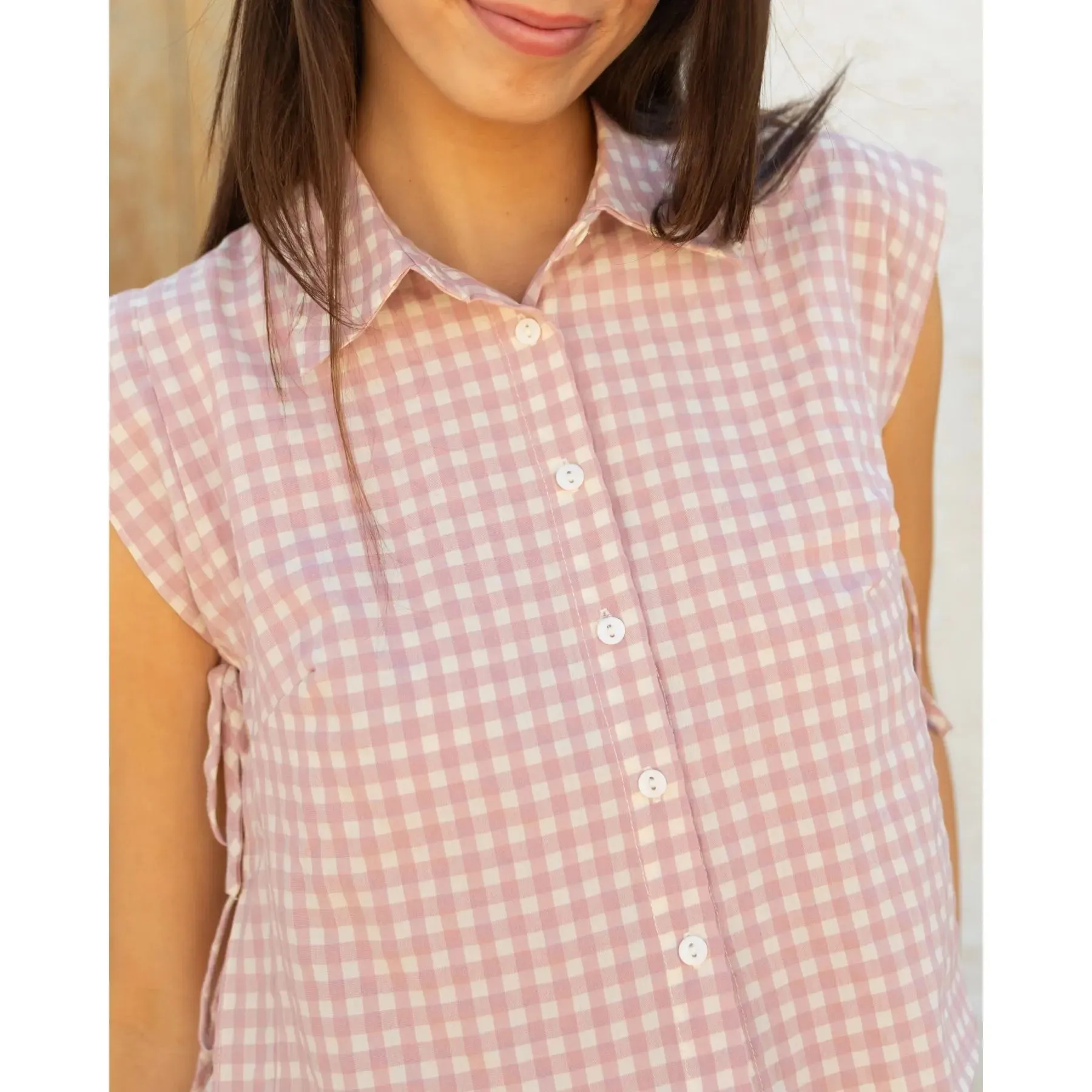Sabia Top Pink Gingham sold by Ivalo.com product image thumbnail 5