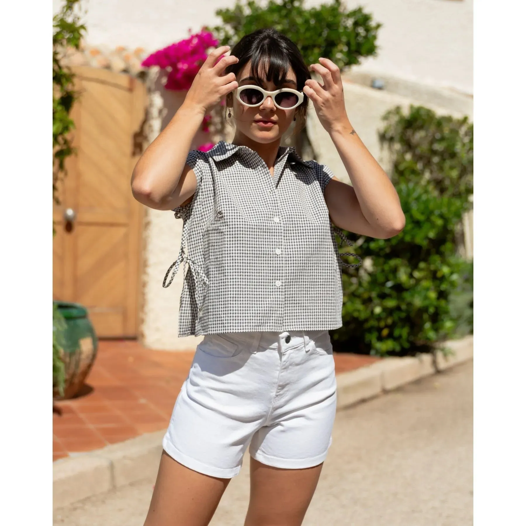 Sabia Top Black Gingham sold by Ivalo.com product image thumbnail 3