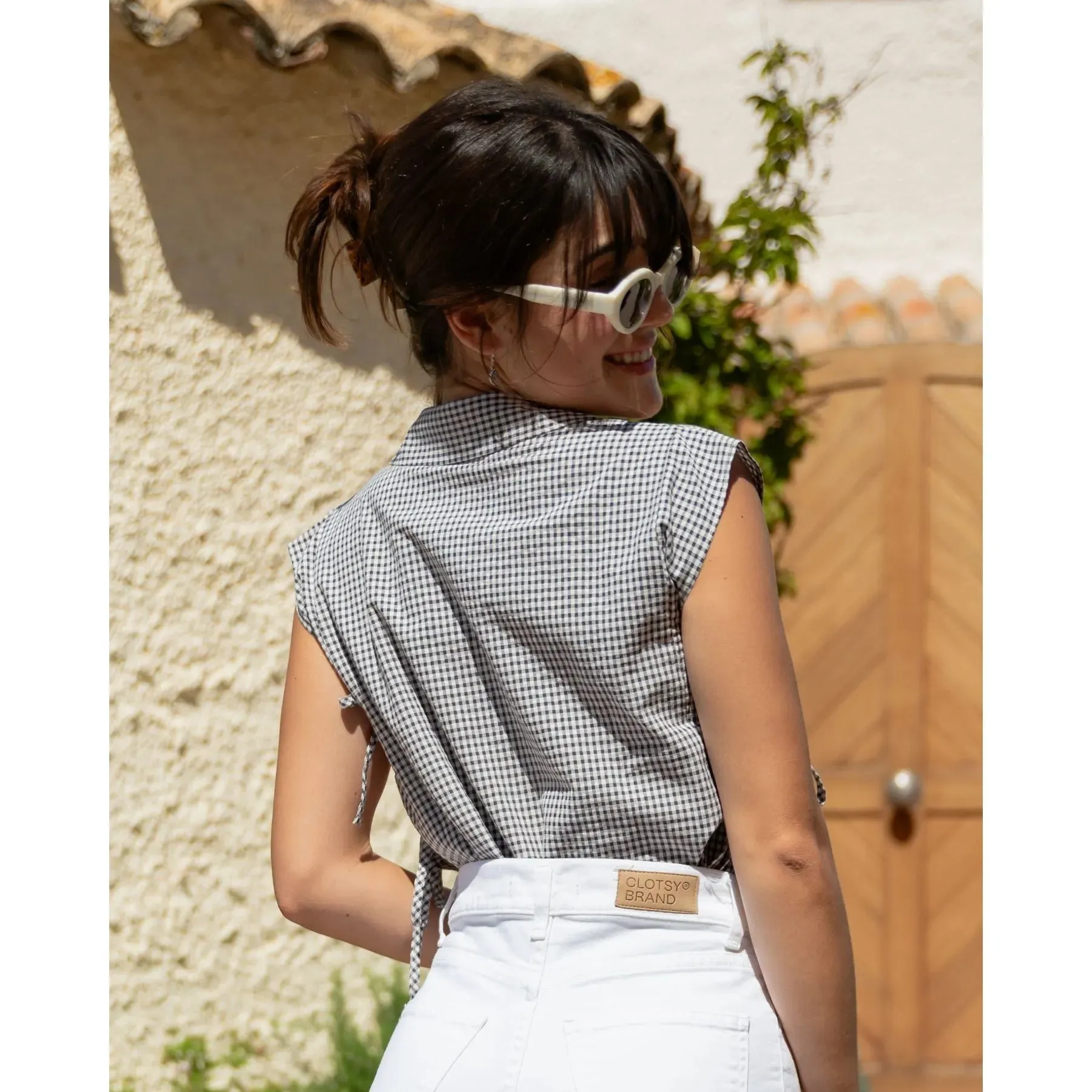 Sabia Top Black Gingham sold by Ivalo.com product image thumbnail 5