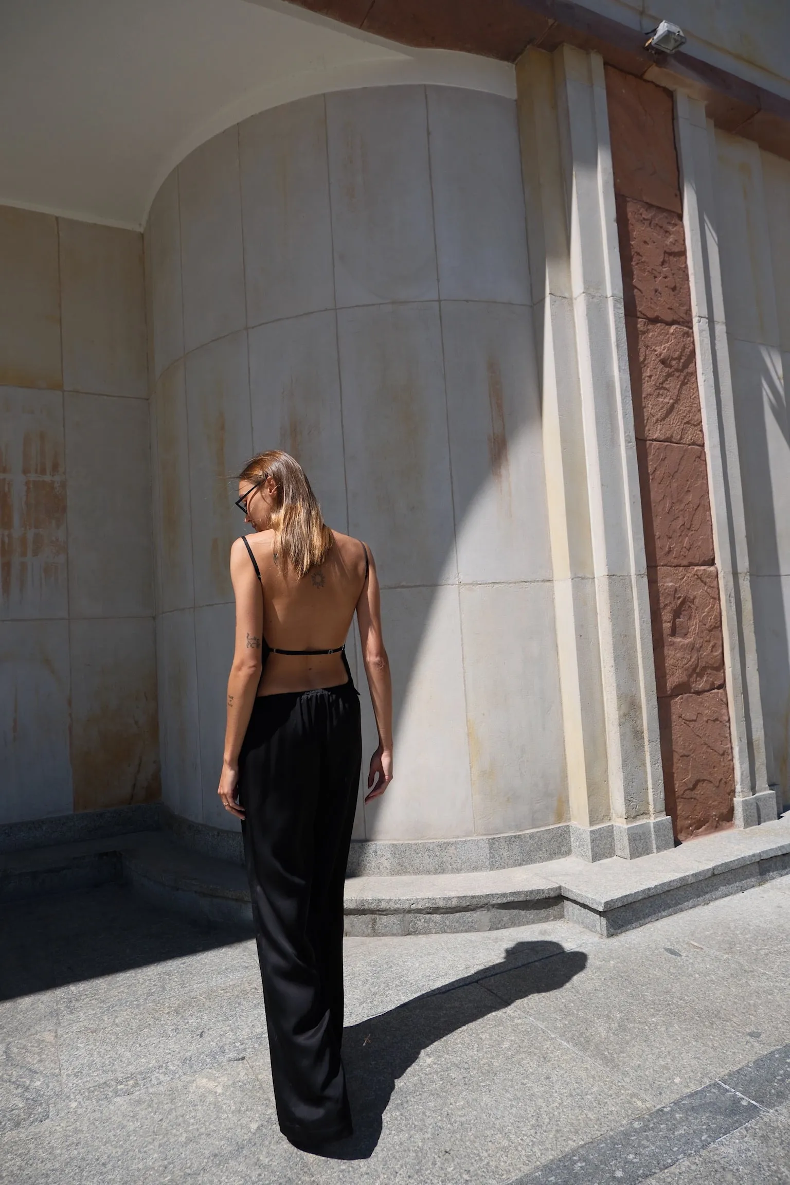 Satin top with back strap black sold by Ivalo.com product image thumbnail 4