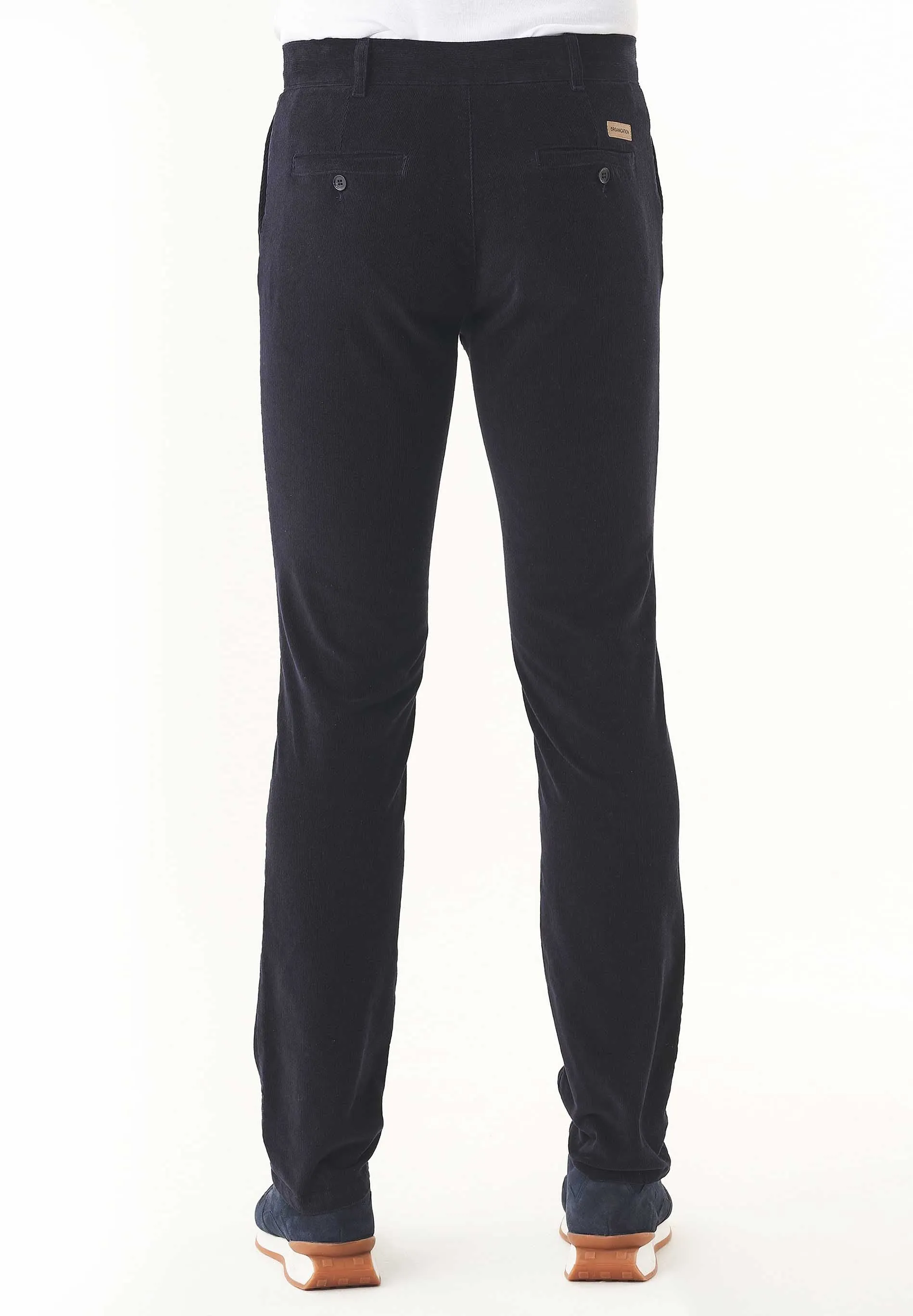 Men's Regular Fit Corduroy Trousers Dark Navy sold by Ivalo.com product image thumbnail 4