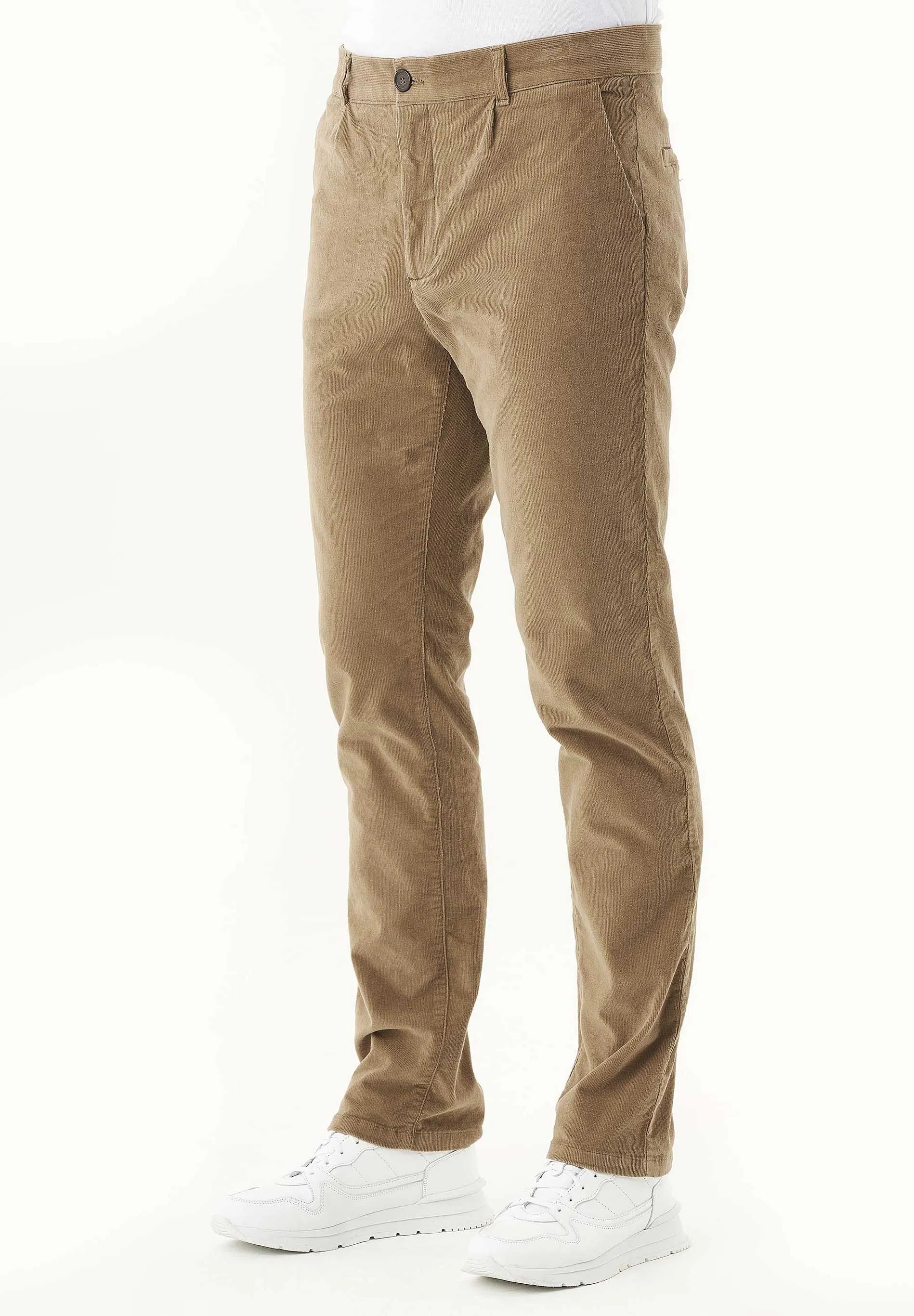 Men's Regular Fit Corduroy Trousers Olive Oil sold by Ivalo.com product image thumbnail 4