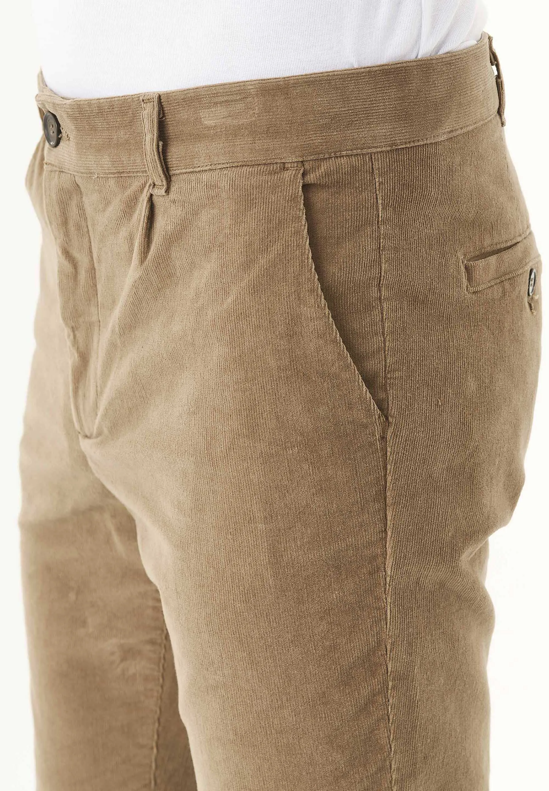 Men's Regular Fit Corduroy Trousers Olive Oil sold by Ivalo.com product image thumbnail 5