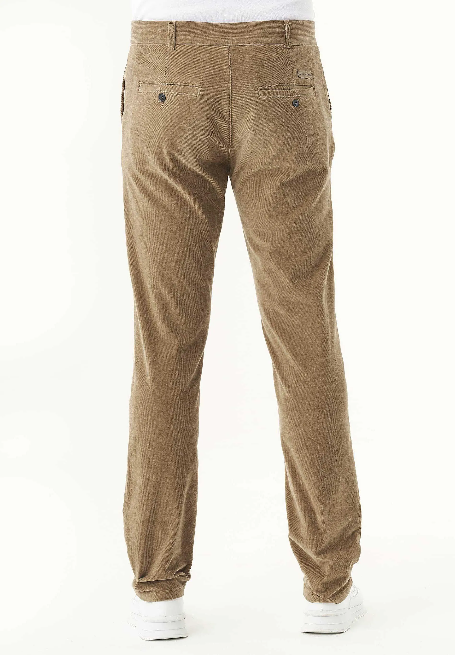 Men's Regular Fit Corduroy Trousers Olive Oil sold by Ivalo.com product image thumbnail 3