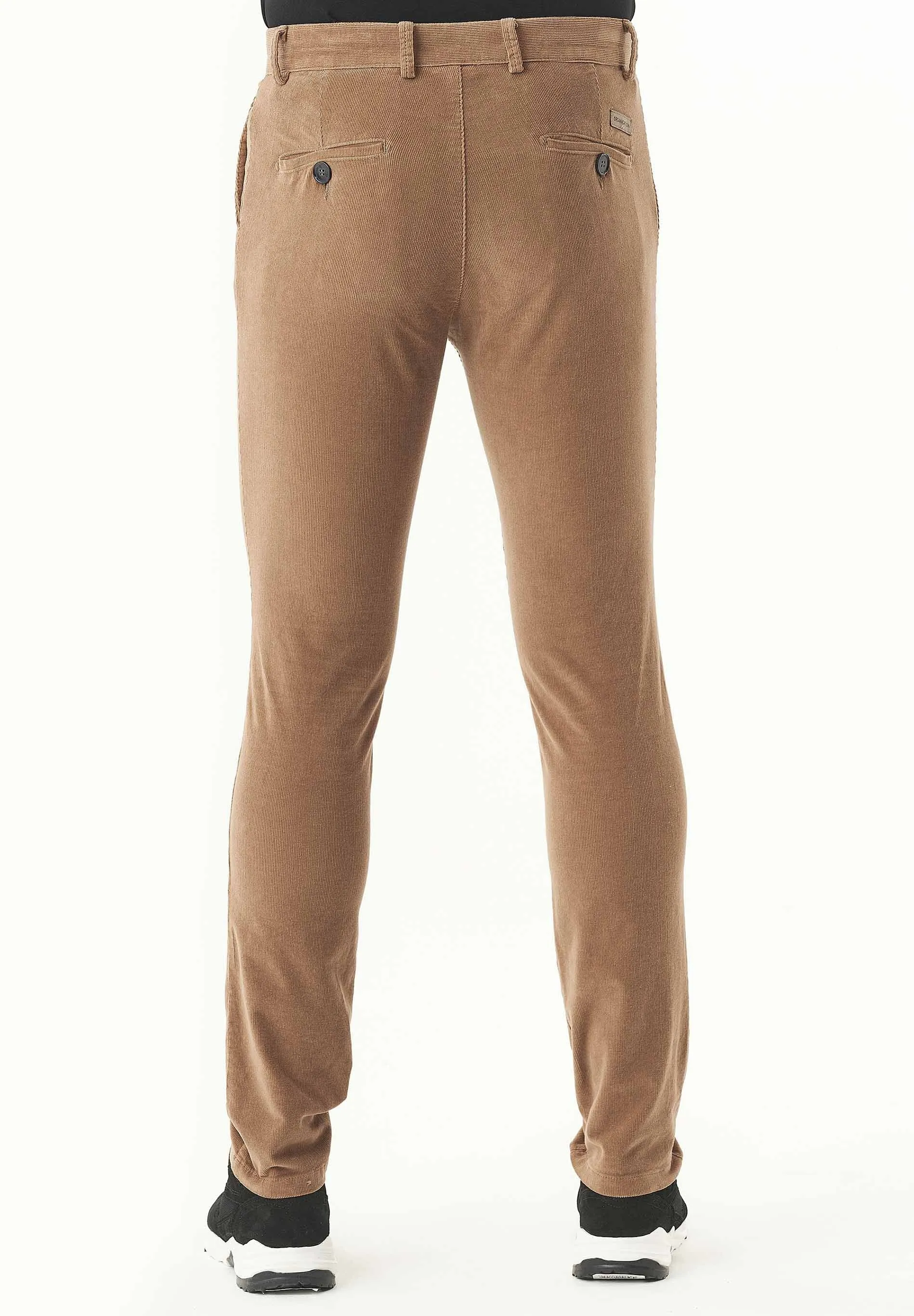 Men's Slim Fit Corduroy Trousers Camel sold by Ivalo.com product image thumbnail 4