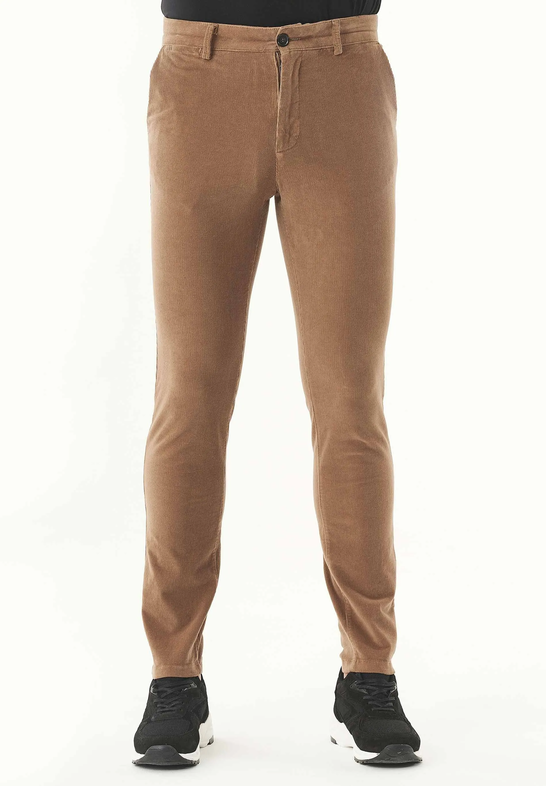 Men's Slim Fit Corduroy Trousers Camel sold by Ivalo.com product image thumbnail 3