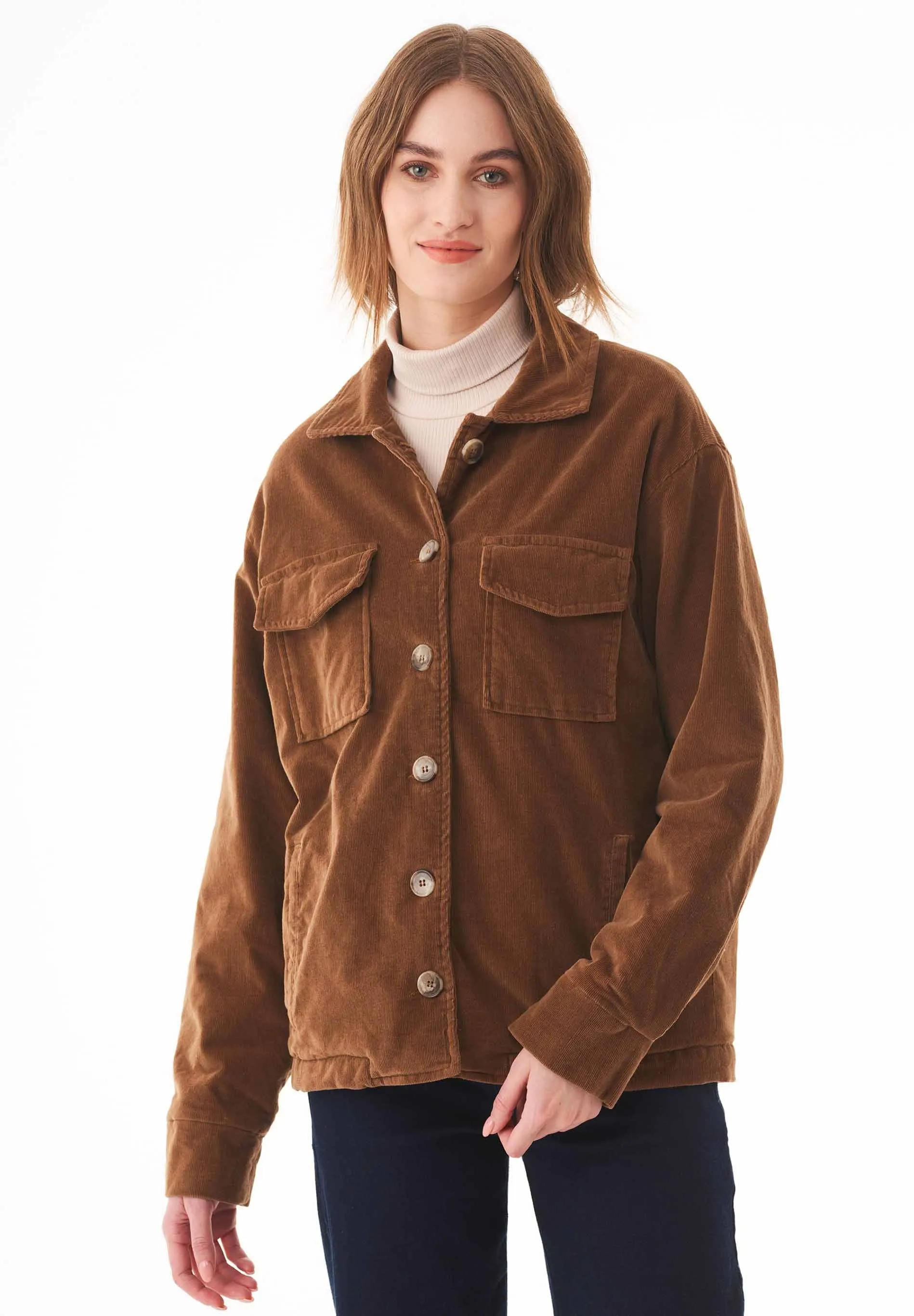 Women's Corduroy Jacket With Teddy Lining Camel sold by Ivalo.com product image thumbnail 3