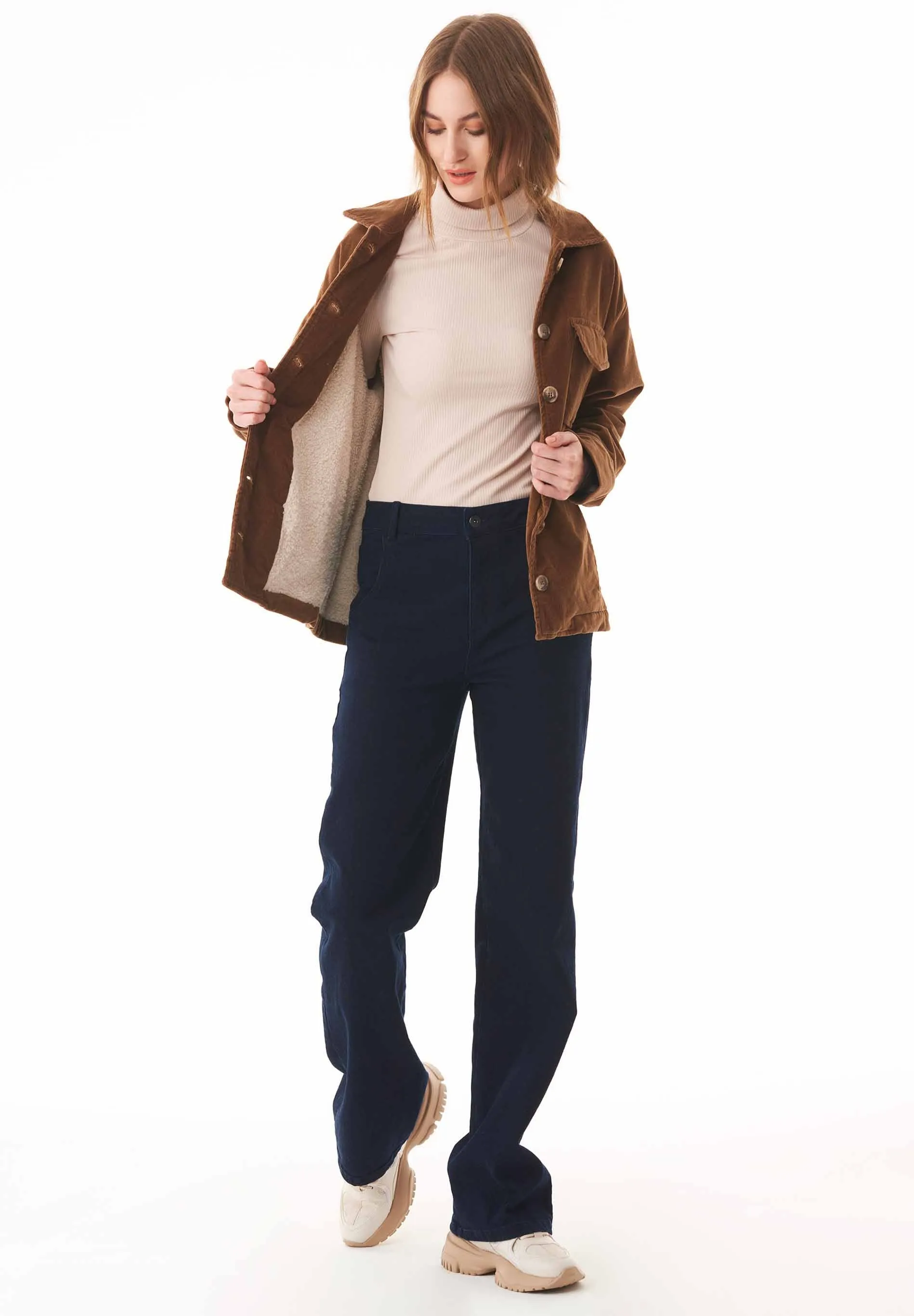 Women's Corduroy Jacket With Teddy Lining Camel sold by Ivalo.com product image thumbnail 2