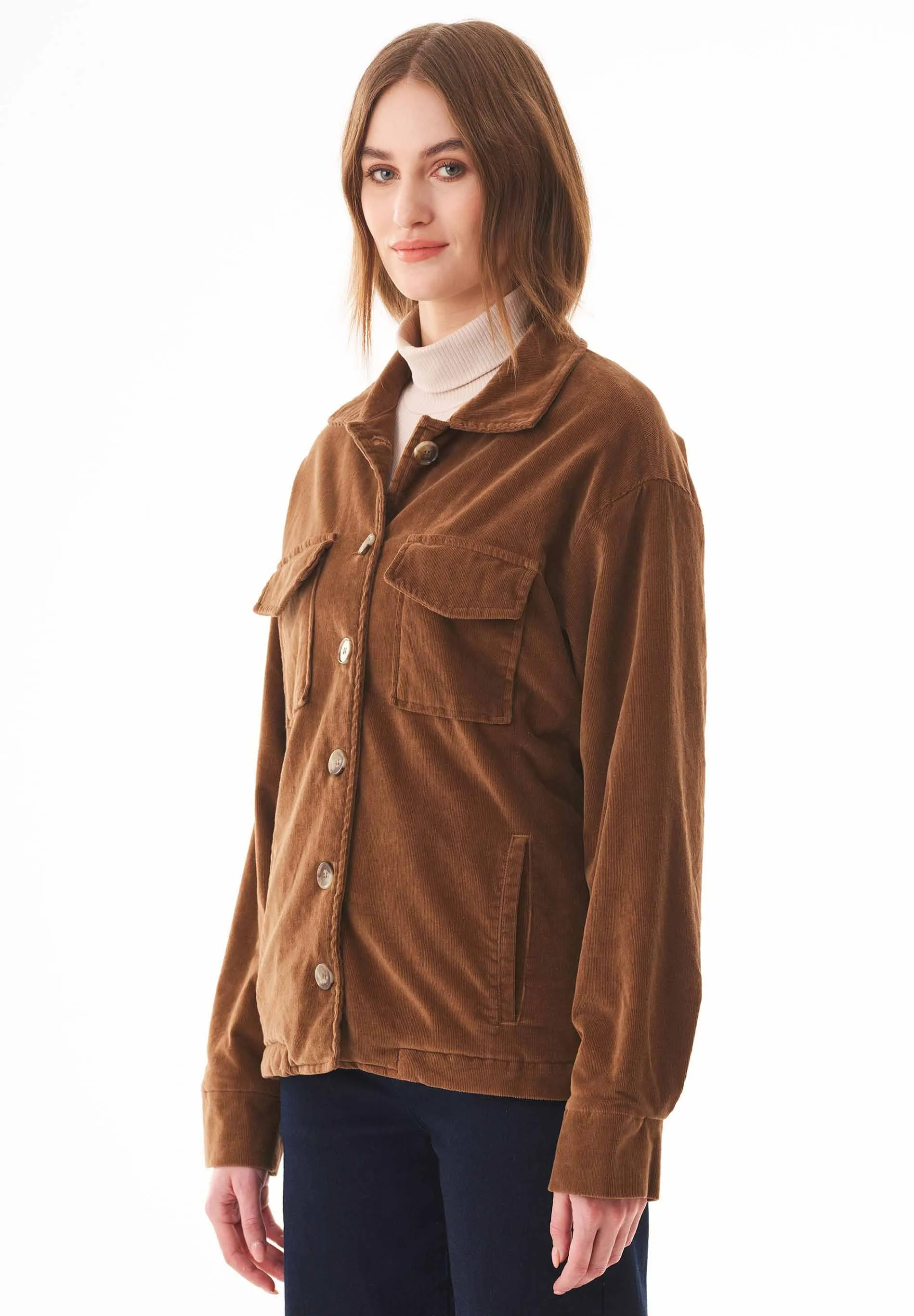Women's Corduroy Jacket With Teddy Lining Camel sold by Ivalo.com product image thumbnail 5