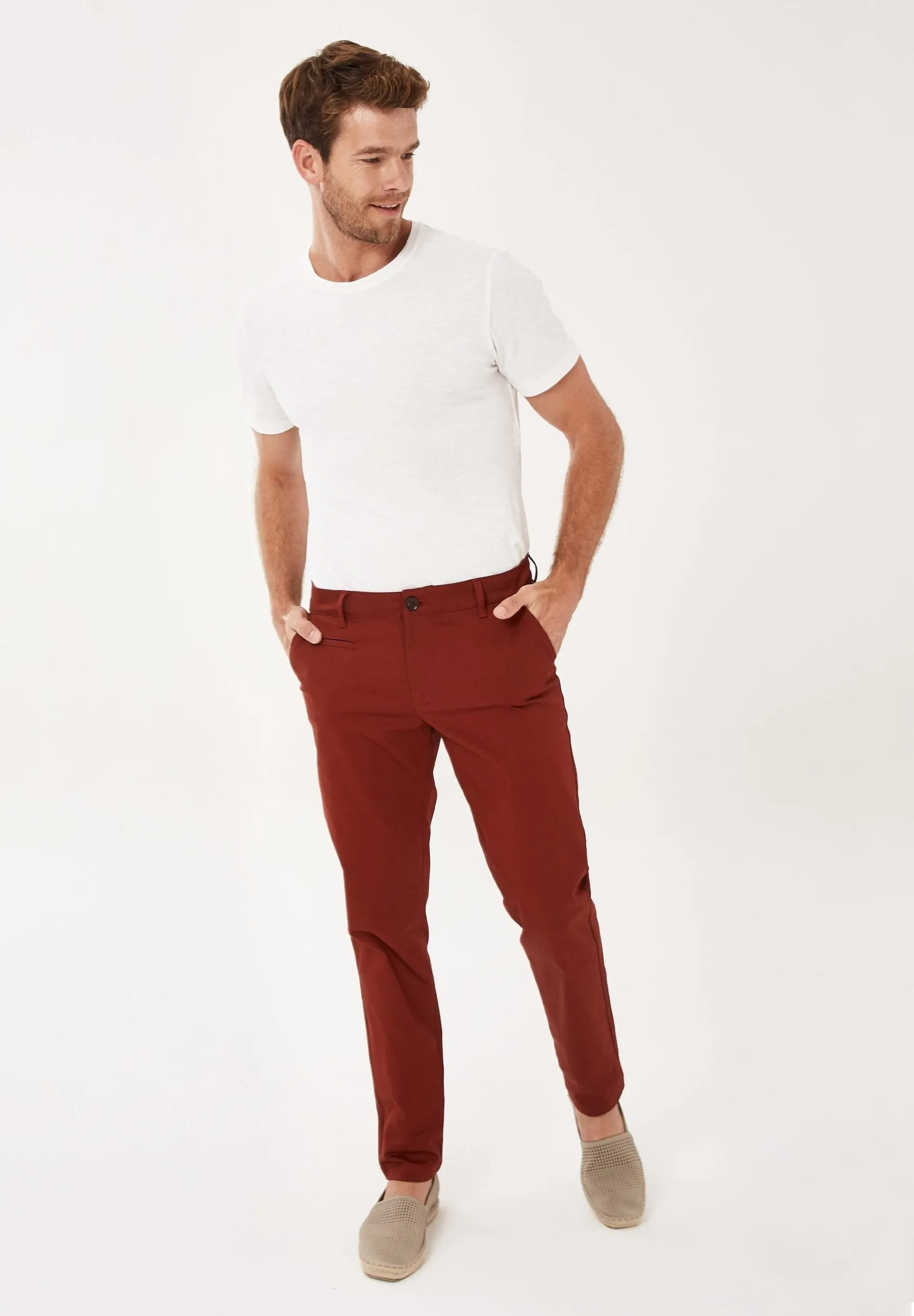 Men's Organic Cotton Chino Pants Hot Chocolate sold by Ivalo.com product image thumbnail 2