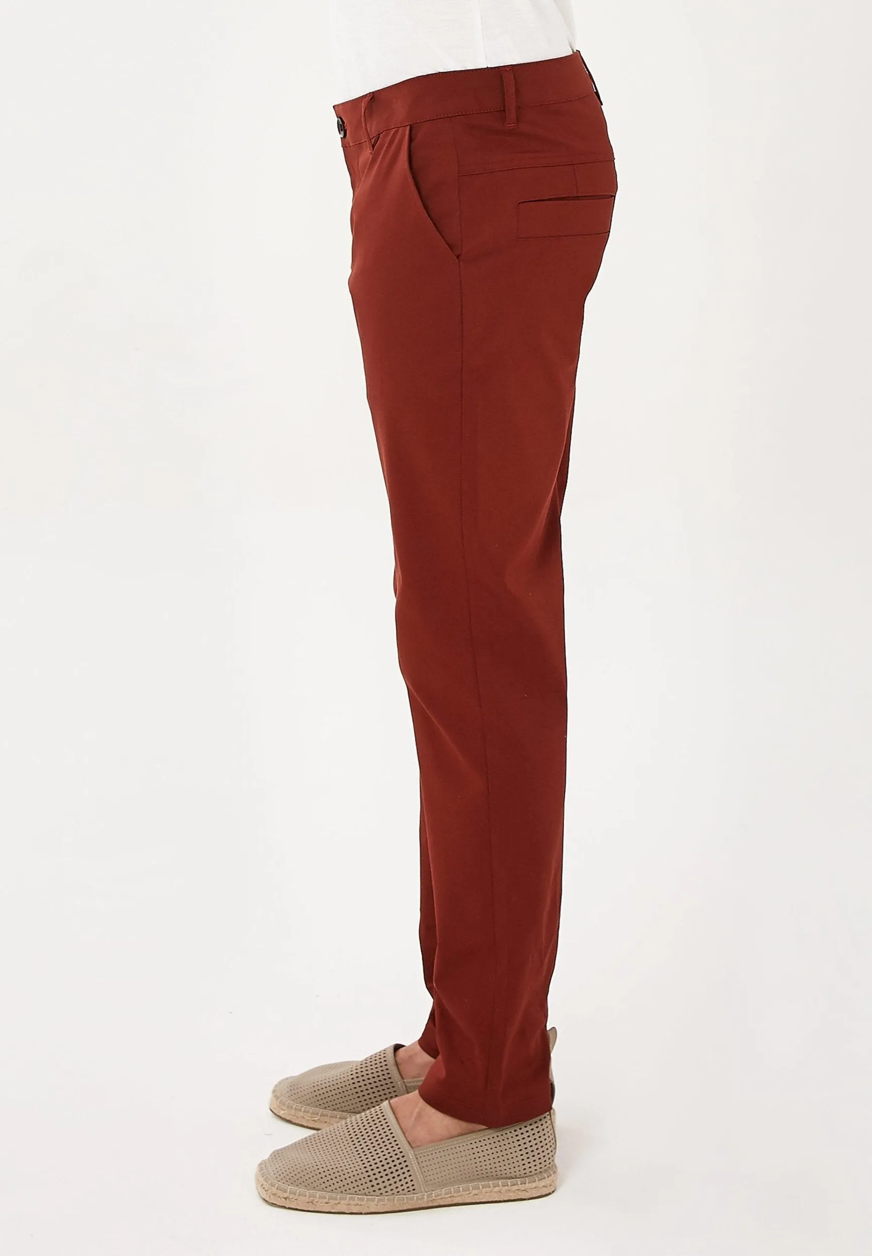Men's Organic Cotton Chino Pants Hot Chocolate sold by Ivalo.com product image thumbnail 3
