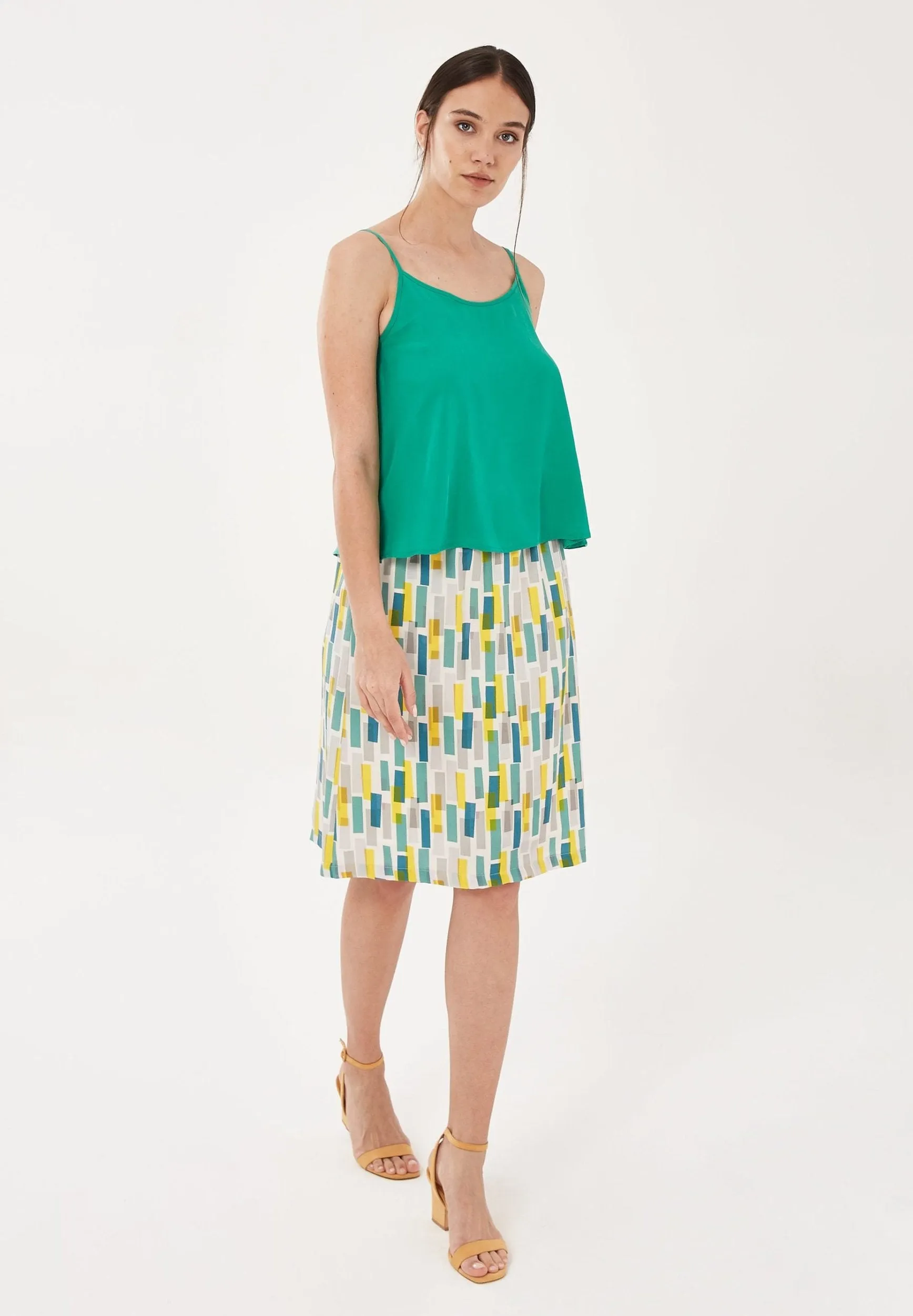 Women's Lyocell Spaghetti Strap Top Emerald sold by Ivalo.com product image thumbnail 3