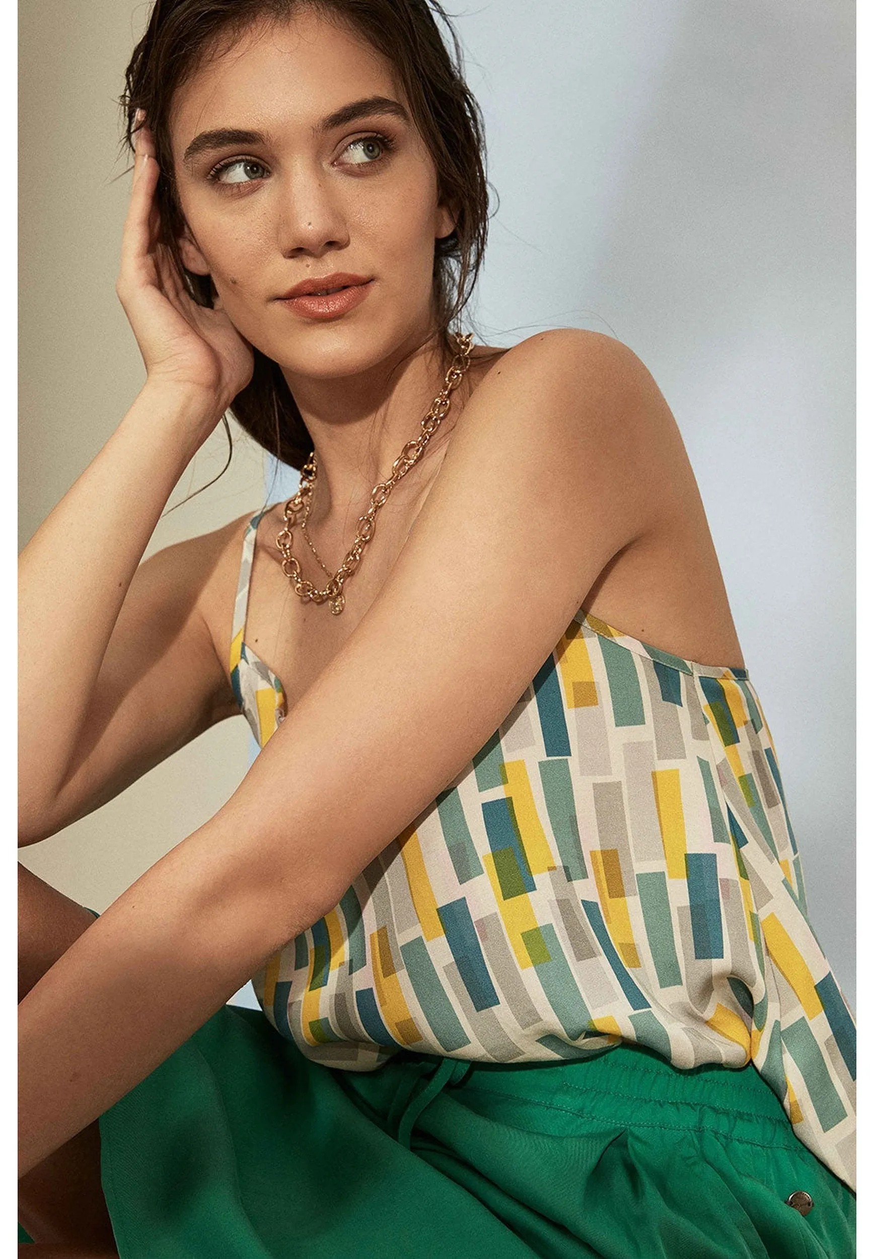 Women's Lyocell Spaghetti Strap Top Graphic Print sold by Ivalo.com product image thumbnail 5