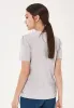 Lyocell Blend T-Shirt With Gathered Sleeves Cloud Grey sold by Ivalo.com