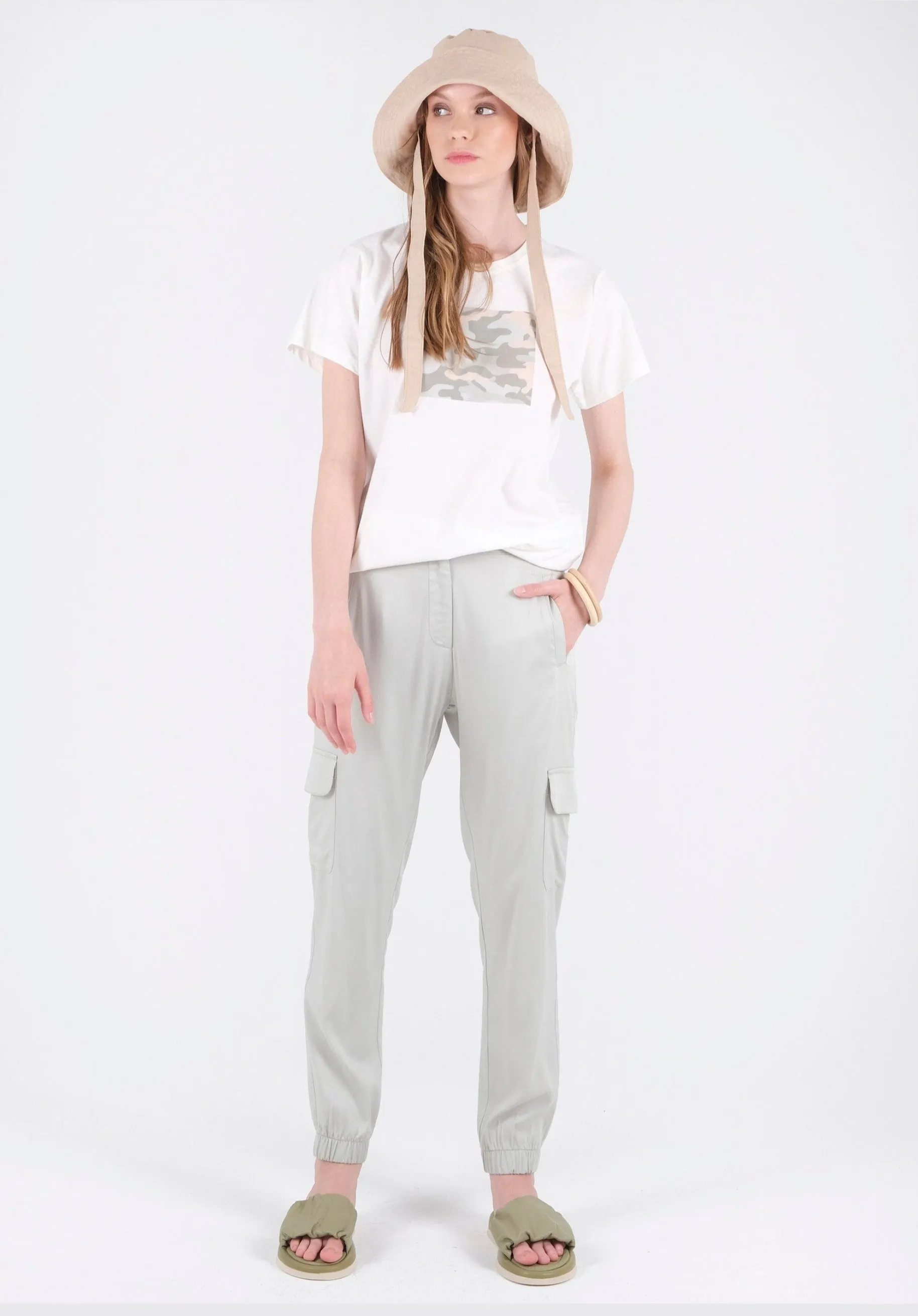 Women's Camouflage Print T-Shirt White sold by Ivalo.com product image thumbnail 3