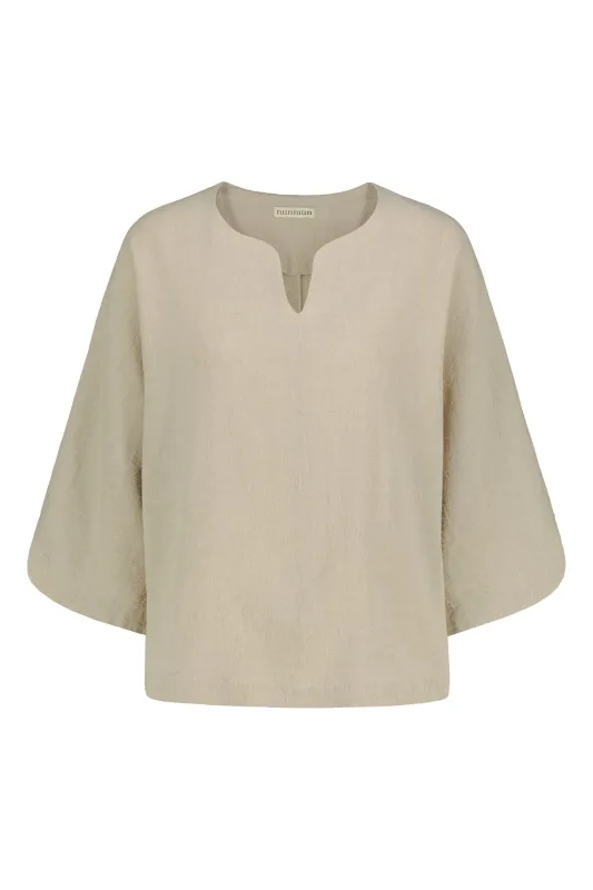 Lappo Linen-Cotton Shirt Natural sold by Ivalo.com