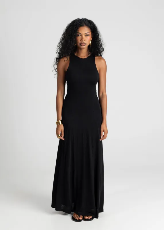 Florence Flowy Maxi Dress Black sold by Ivalo.com