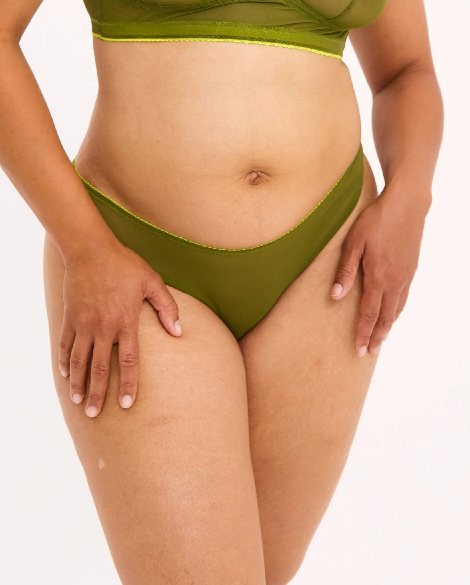 Mesh Bikini Briefs Olive sold by Ivalo.com product image thumbnail 5