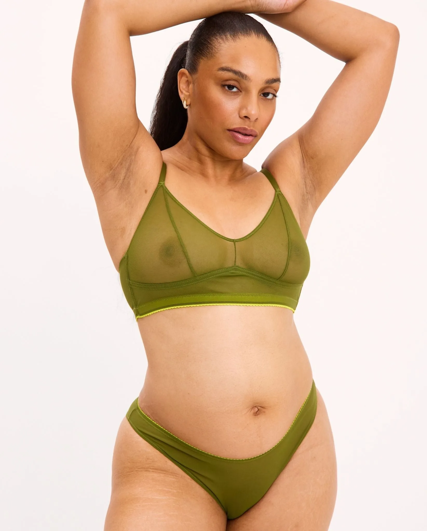 Mesh Bikini Briefs Olive sold by Ivalo.com product image thumbnail 3