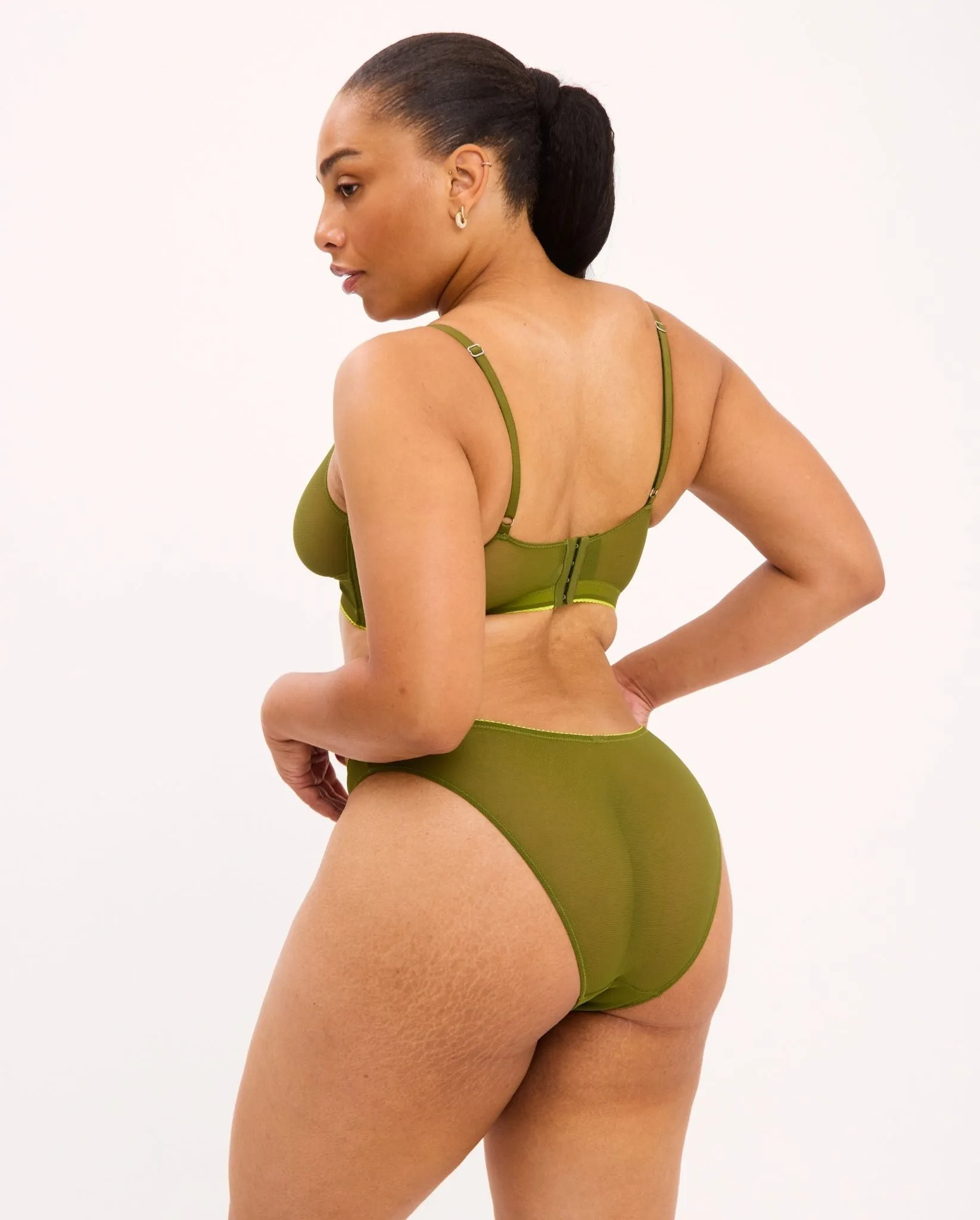 Mesh Bikini Briefs Olive sold by Ivalo.com product image thumbnail 4