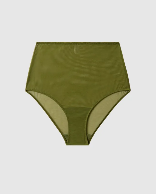 Mesh Highwaist Briefs Olive sold by Ivalo.com